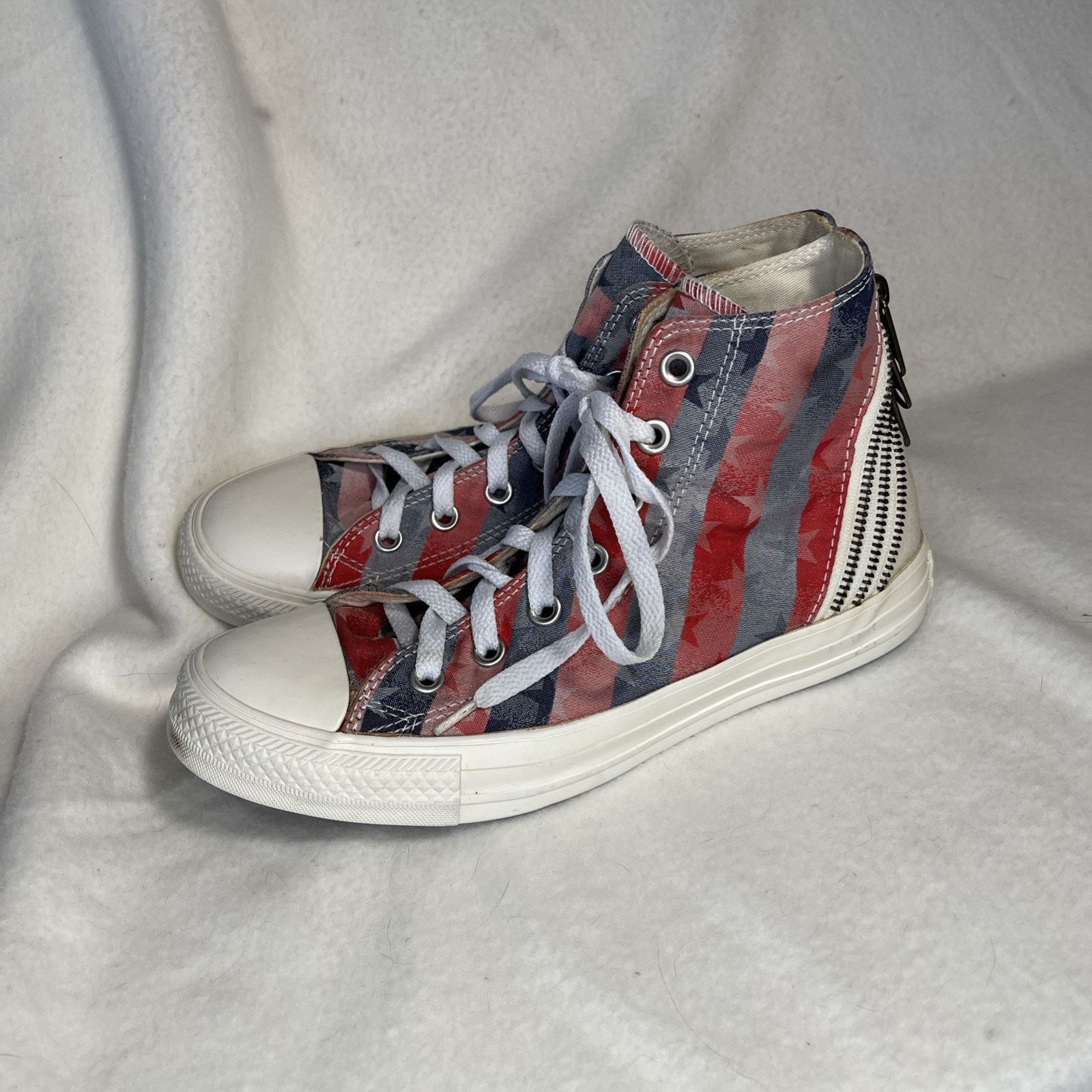 Converse Converse American Flag Hi Top Red White Blue US M-8/W10 Size US 10 / IT 40 - 2 Thumbnail