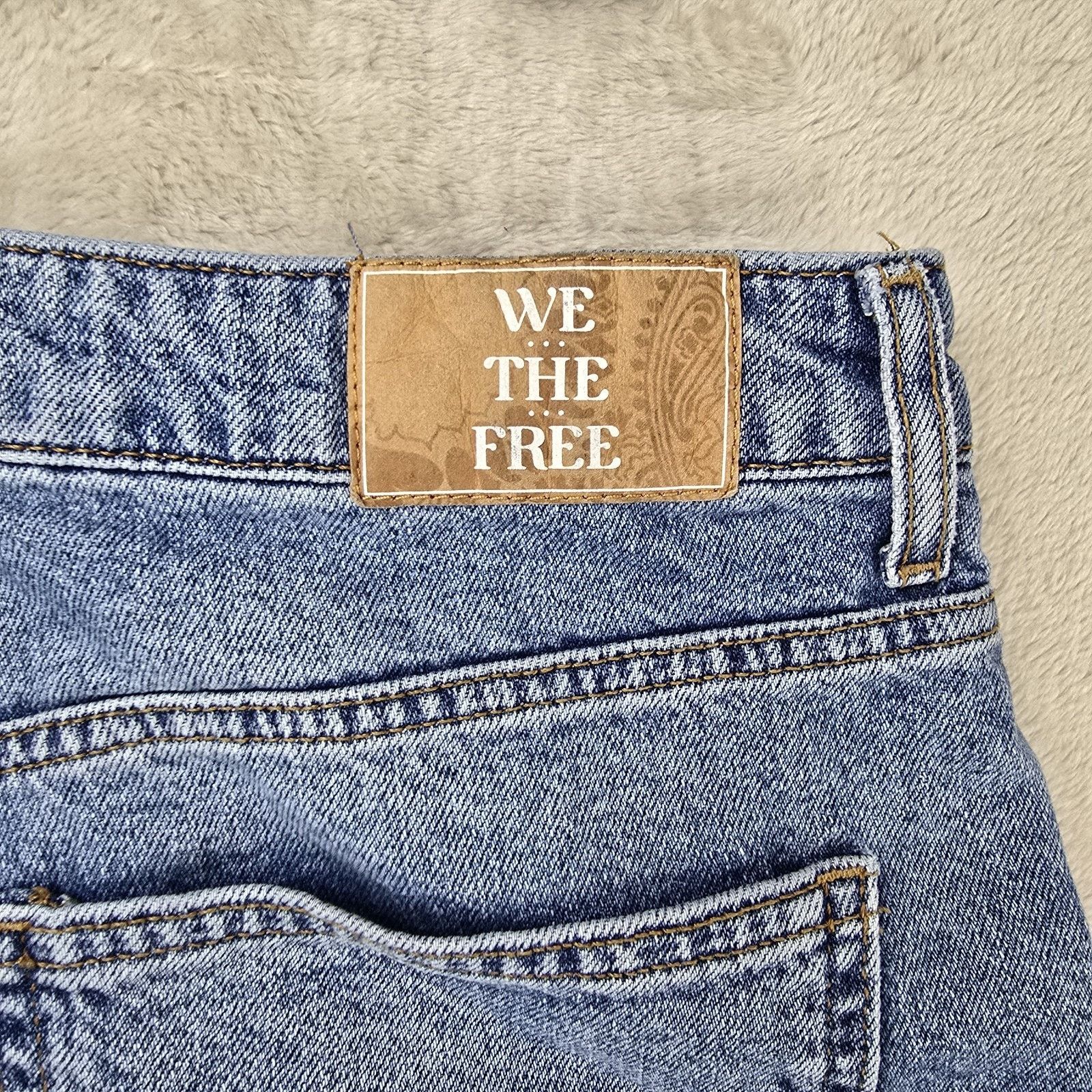 Free People Free People We The Free Pacifica Slim Straight Leg Jeans 32 Size 32" / US 10 / IT 46 - 9 Thumbnail