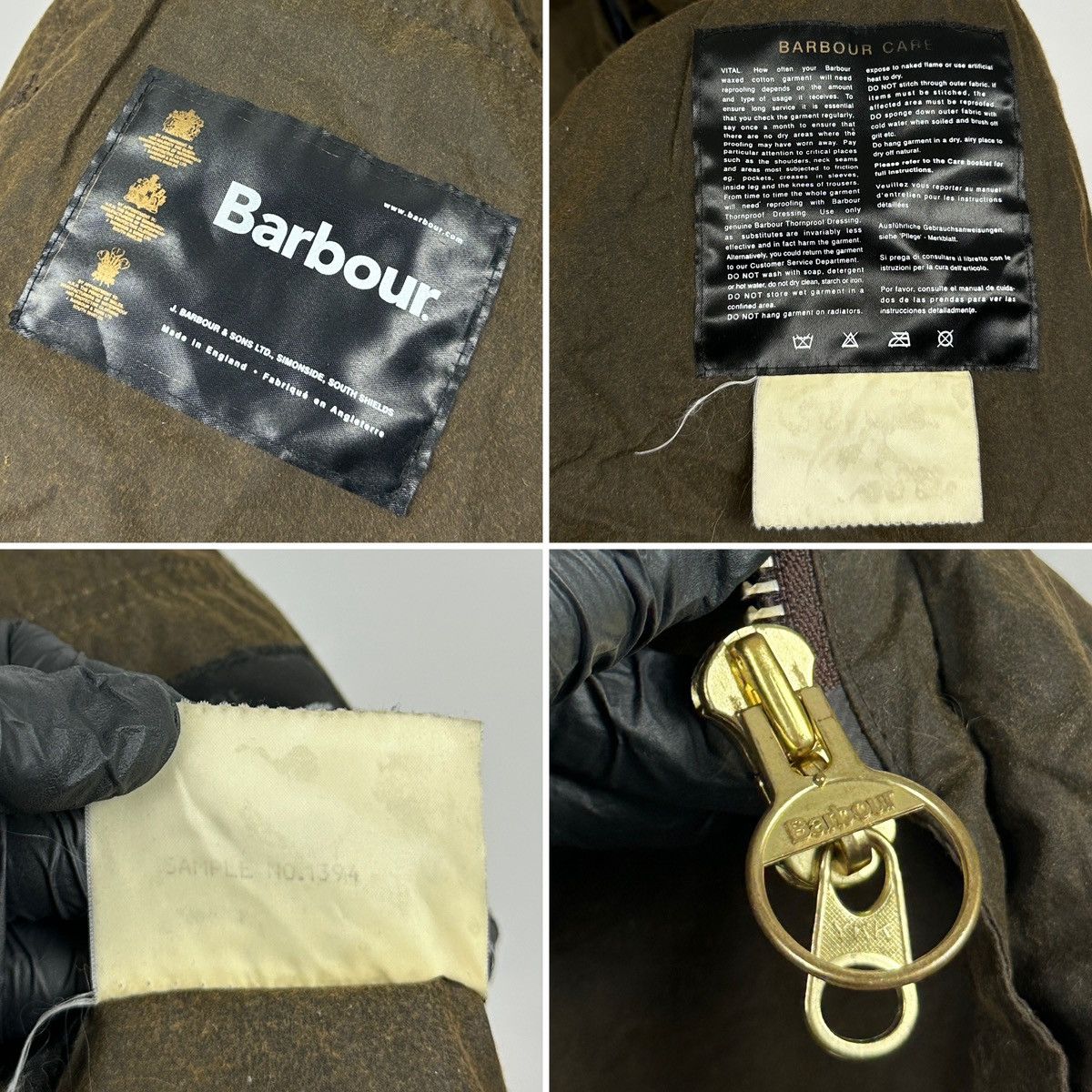 Barbour Vintage Barbour Waxed Durham Olive Green Coat Jacket Size US M / EU 48-50 / 2 - 21 Thumbnail