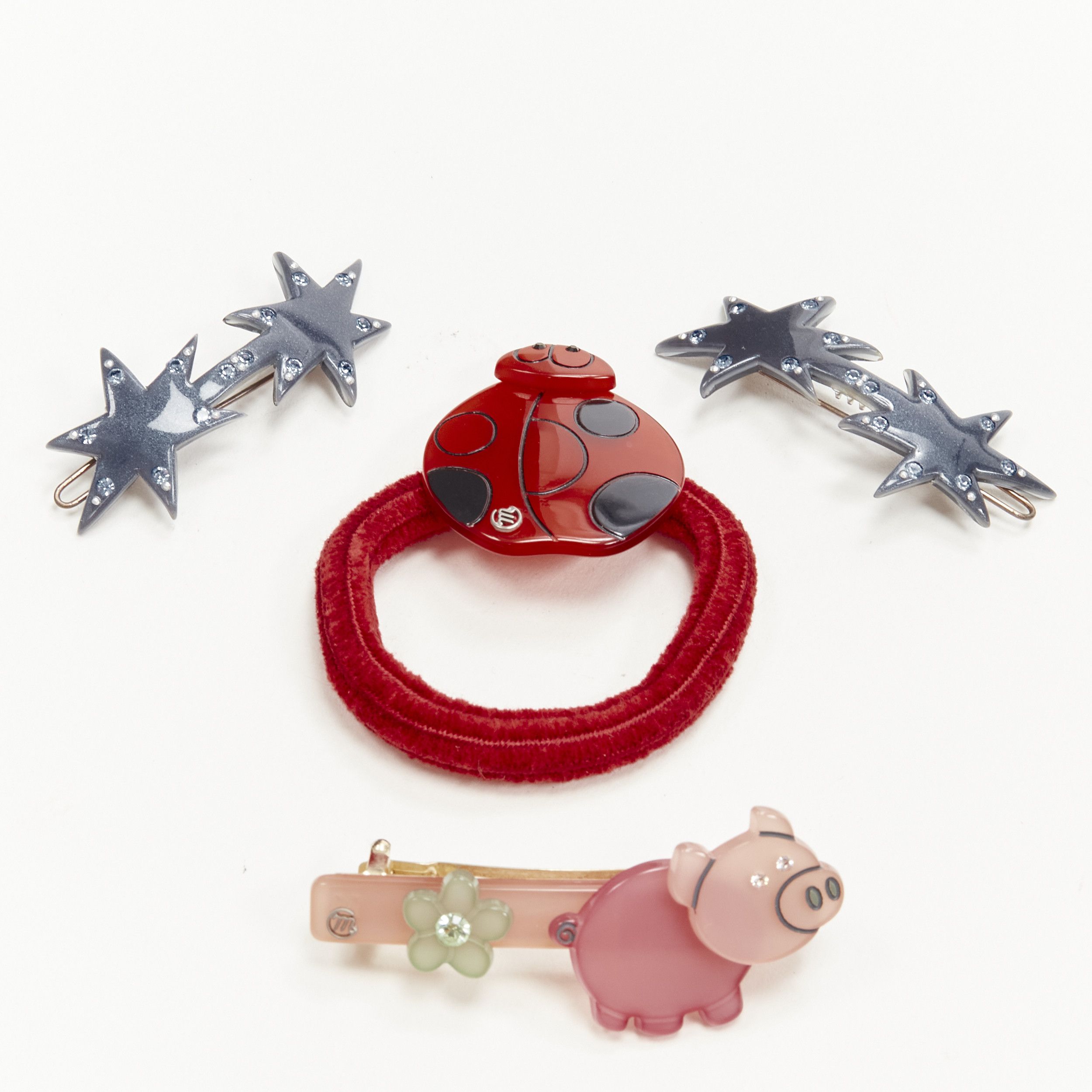 Other CHIC & MODE Alexandre Zouari ladybug piglet star cloud hair clip tie X4 Size ONE SIZE - 1 Thumbnail