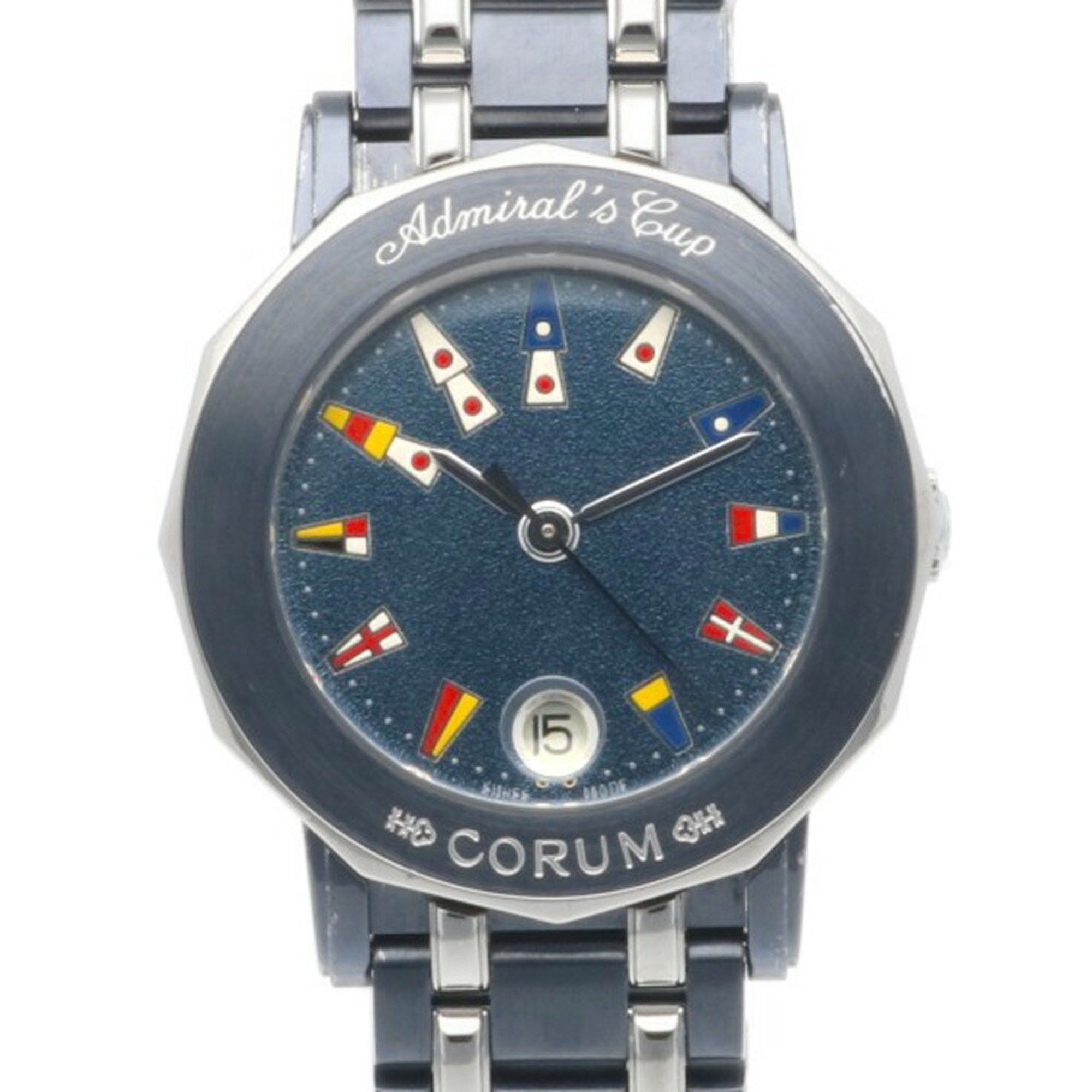 image of Corum Admiral's Cup Watch Stainless Steel 39.130.30.v585 Quartz Ladies Corum, Women's