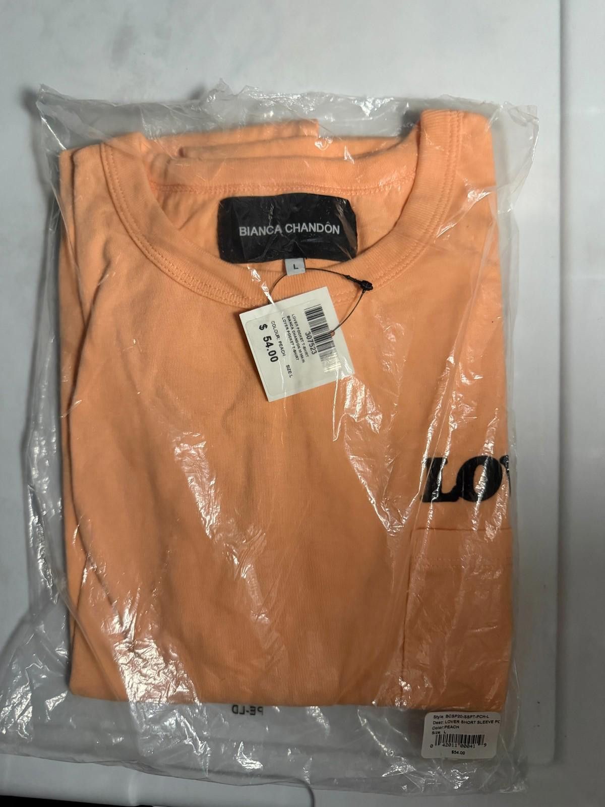 BIANCA CHANDON Bianca Chandon Lover Tee Shirt Size Large Peach Size US L / EU 52-54 / 3 - 1 Thumbnail
