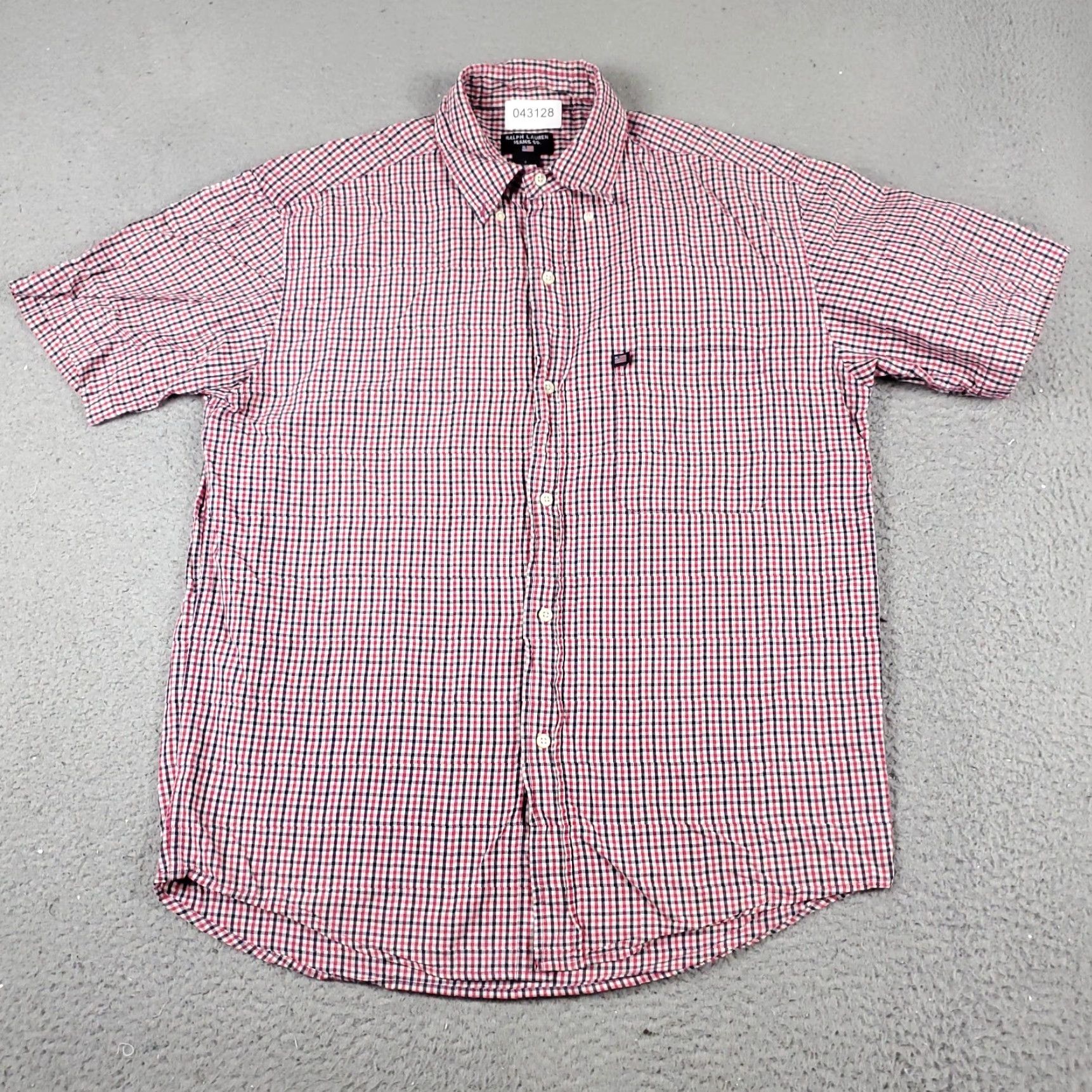 Ralph Lauren Ralph Lauren Shirt Mens Small Blue Check Button-Up Short Sleeve, Cotton, Regular Fit, Collared, Logo, Vintage? No Size US S / EU 44-46 / 1 - 3 Thumbnail