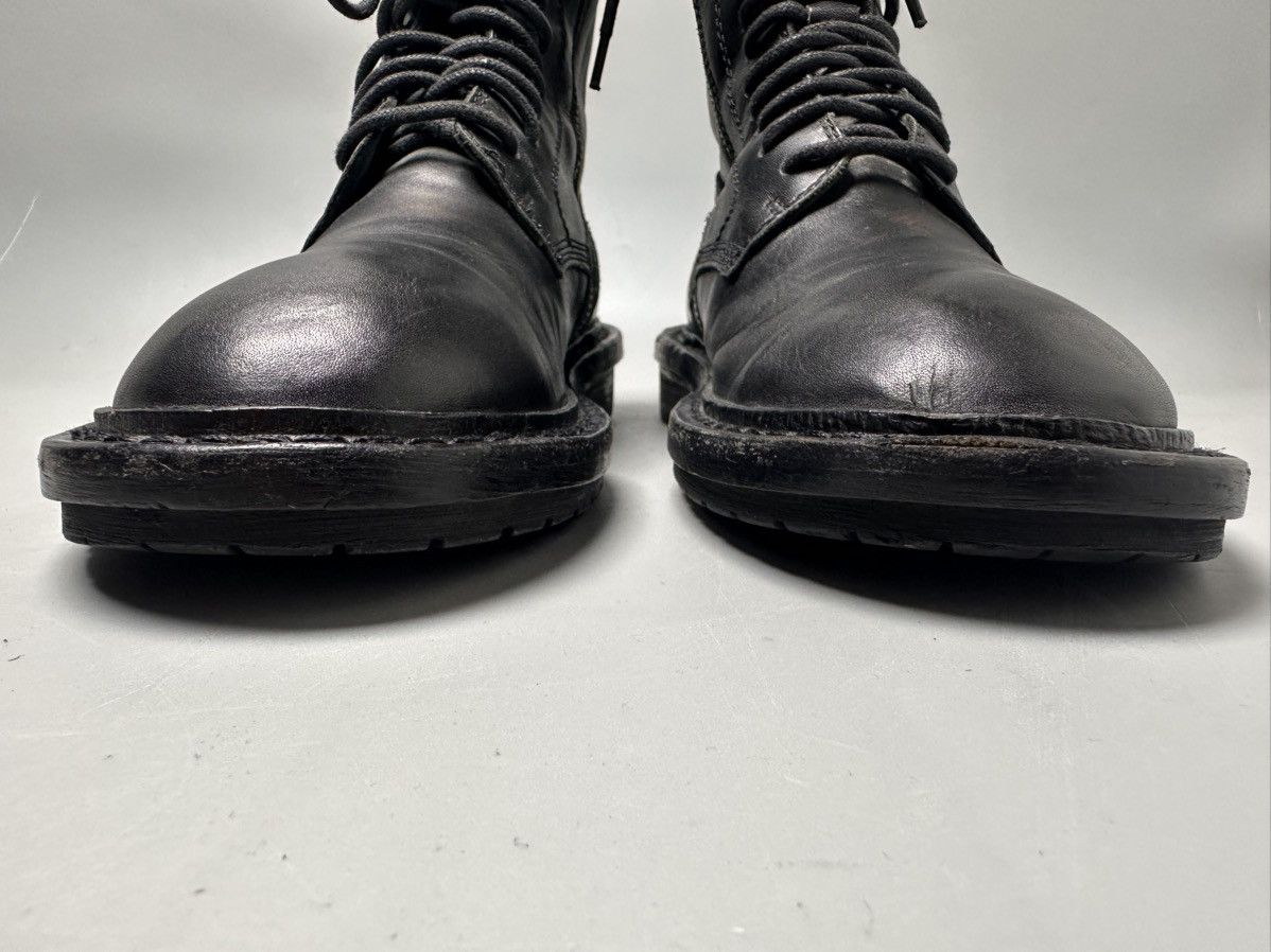 Ann Demeulemeester Ann Demeulemeester - Side Zip Leather Combat Boots Size US 7 / IT 37 - 6 Thumbnail