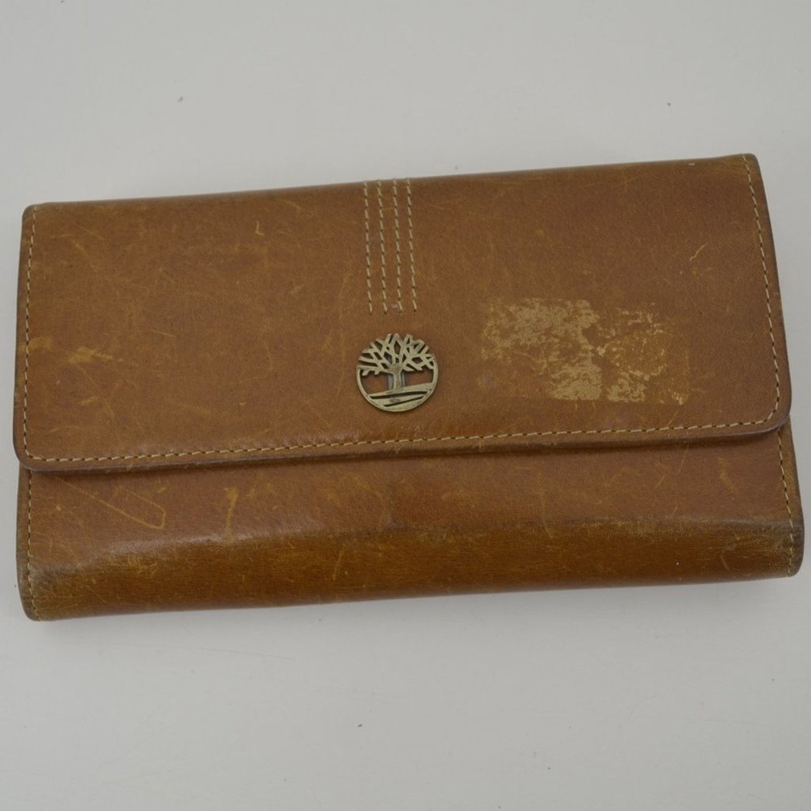Timberland Timberland Genuine Leather Trifold Wallet Brown Brown Cards Size ONE SIZE - 20 Thumbnail