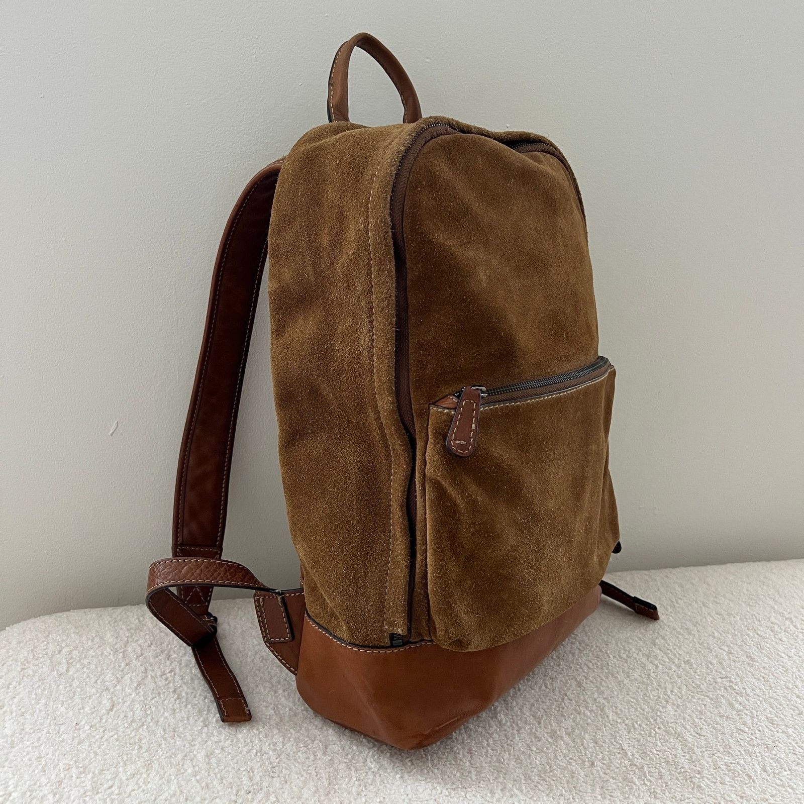 Frye FRYE Chris Suede Leather Backpack Sand Size ONE SIZE - 3 Thumbnail