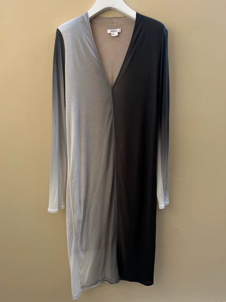 Helmut Lang HELMUT LANG Graduated V-neck dress Size S / US 4 / IT 40 - 1 Thumbnail