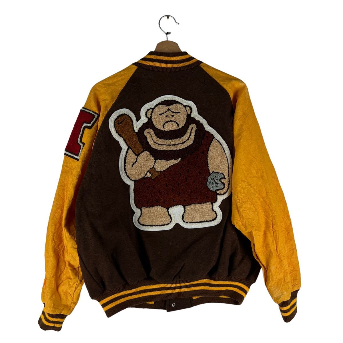 Hysteric Glamour 🔥VINTAGE BOMBER JACKET LEATHER HANDLING BIG LOGO CARTOON Size US M / EU 48-50 / 2 - 1 Thumbnail