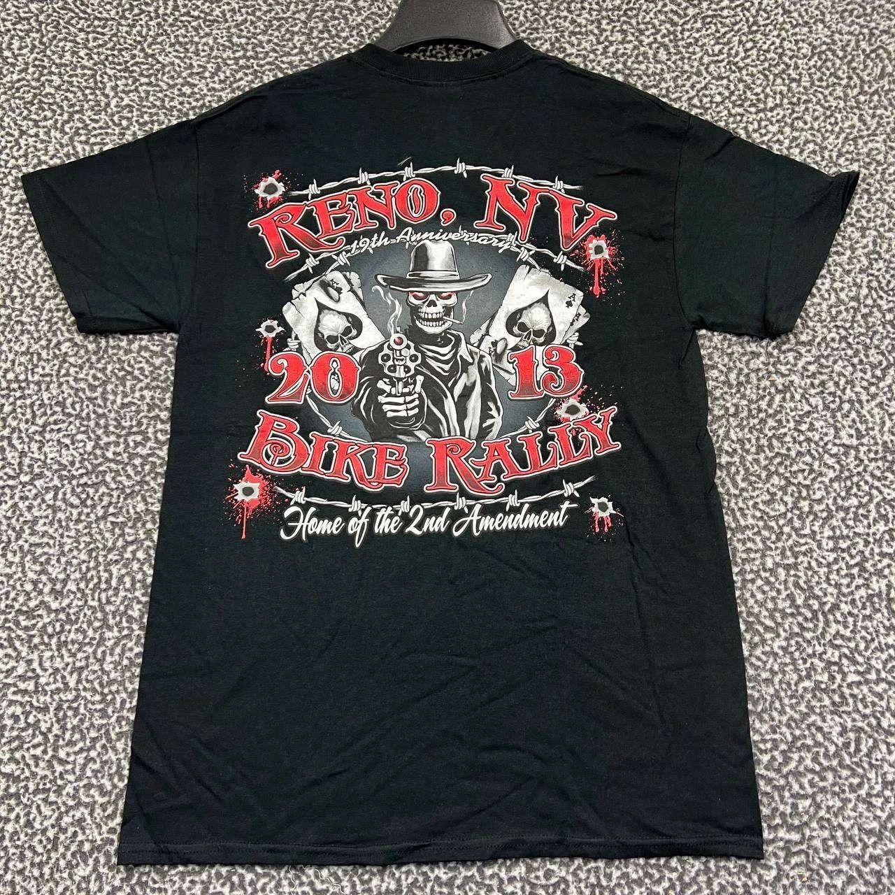 Gildan Vintage Reno Bike Rally Shirt Men M Short Sleeve Deadstock Size US M / EU 48-50 / 2 - 1 Thumbnail