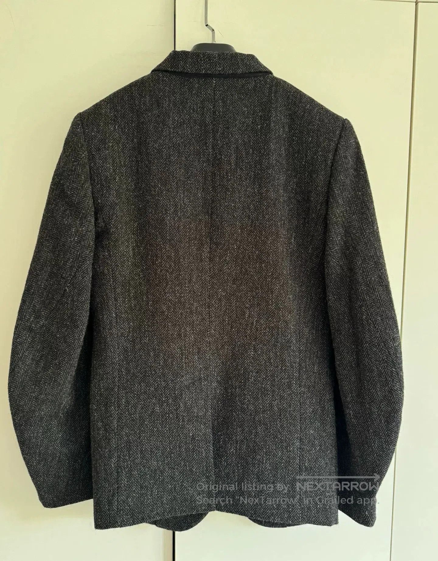 Ann Demeulemeester Ann Demeulemeester Gray Herringbone Blazer. Size US XS / EU 42 / 0 - 7 Thumbnail