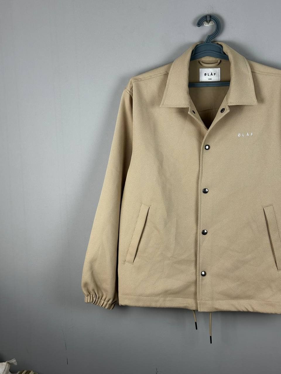 OLAF OLAF Streetwear Beige Casual Coach Jacket Size US M / EU 48-50 / 2 - 2 Thumbnail