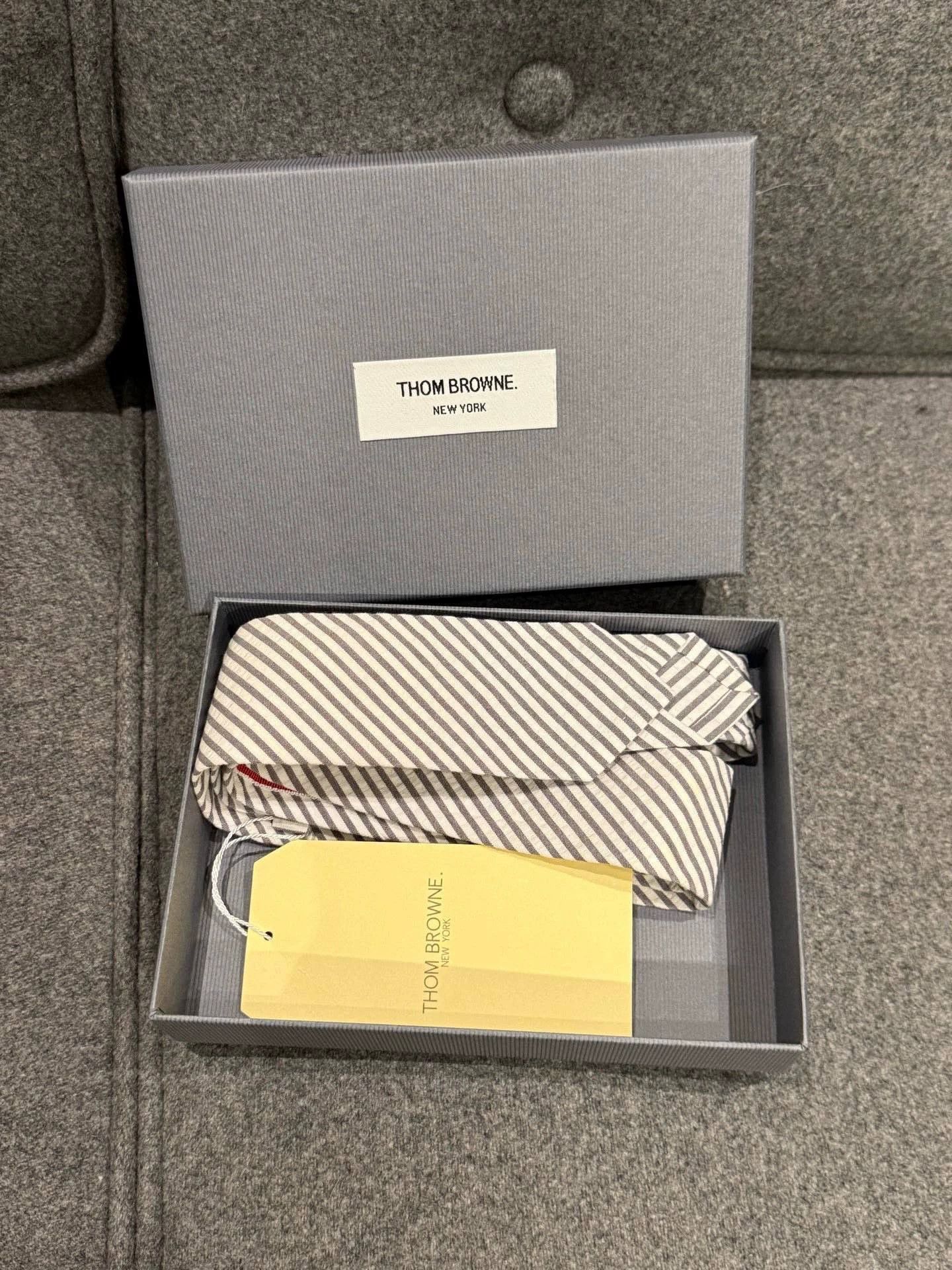 Thom Browne Thom Browne Rare Seersucker Tie New w/ Tags & Box Size ONE SIZE - 3 Thumbnail