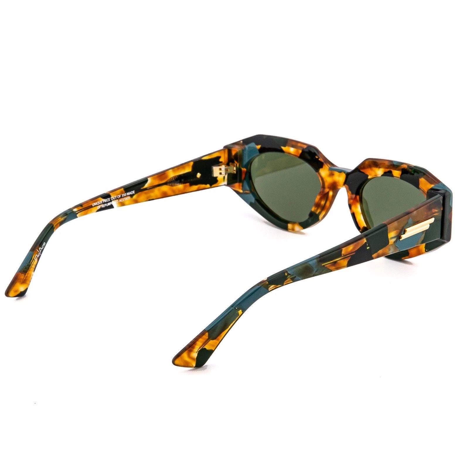 Bottega Veneta BOTTEGA VENETA 1392 ReAce BV1392S Brown Green Sunglass 001 Size ONE SIZE - 2 Thumbnail