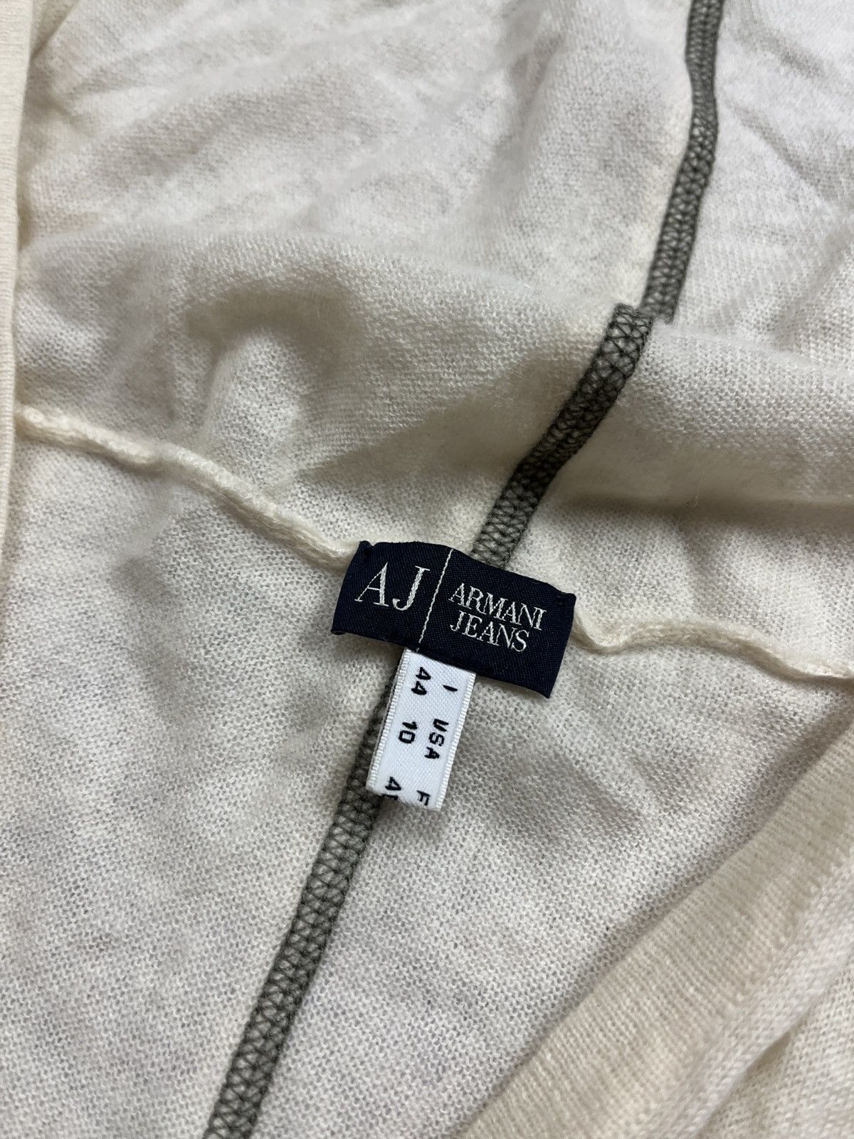 Giorgio Armani Vintage Armani Jeans Cashmere Avant Garde Hoodie Japanese Size M / US 6-8 / IT 42-44 - 7 Thumbnail