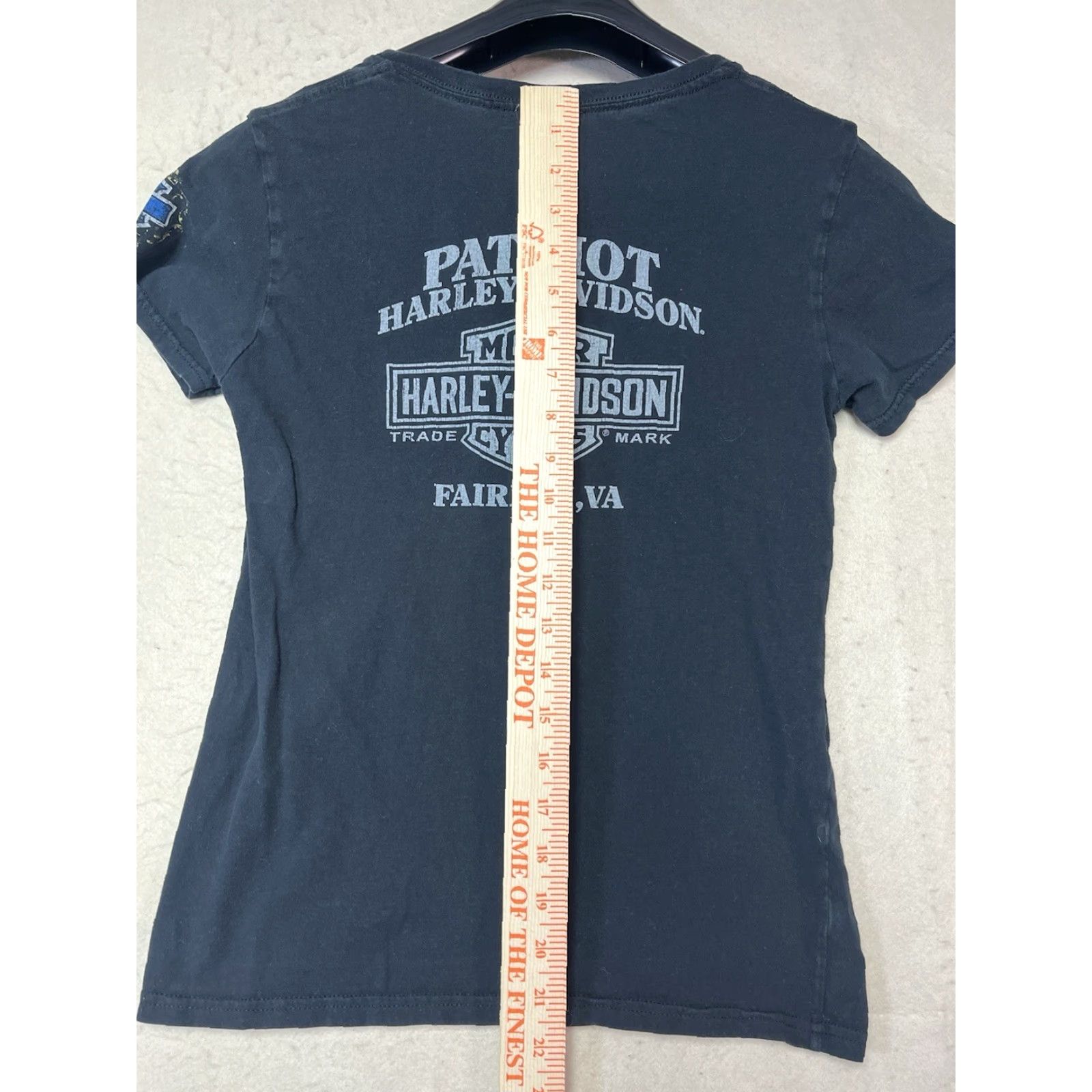 Harley Davidson Harley-Davidson Motorcycles Women M US Marine Corps Black Graphic Tee Shirt Top Size M / US 6-8 / IT 42-44 - 4 Thumbnail