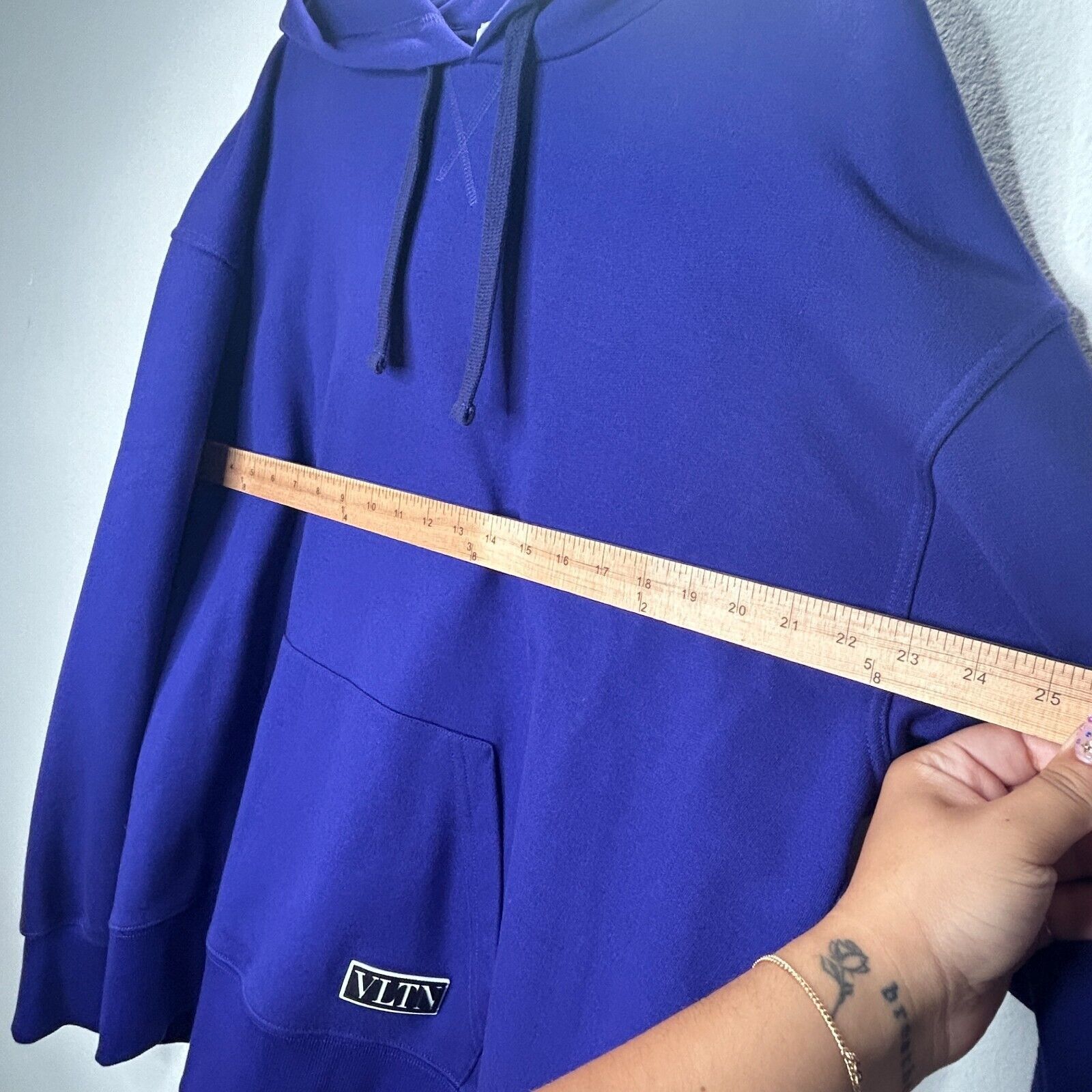 Valentino Valentino Purple Oversize Long Sleeve Hoodie Pocket VLTN Size US XL / EU 56 / 4 - 10 Thumbnail