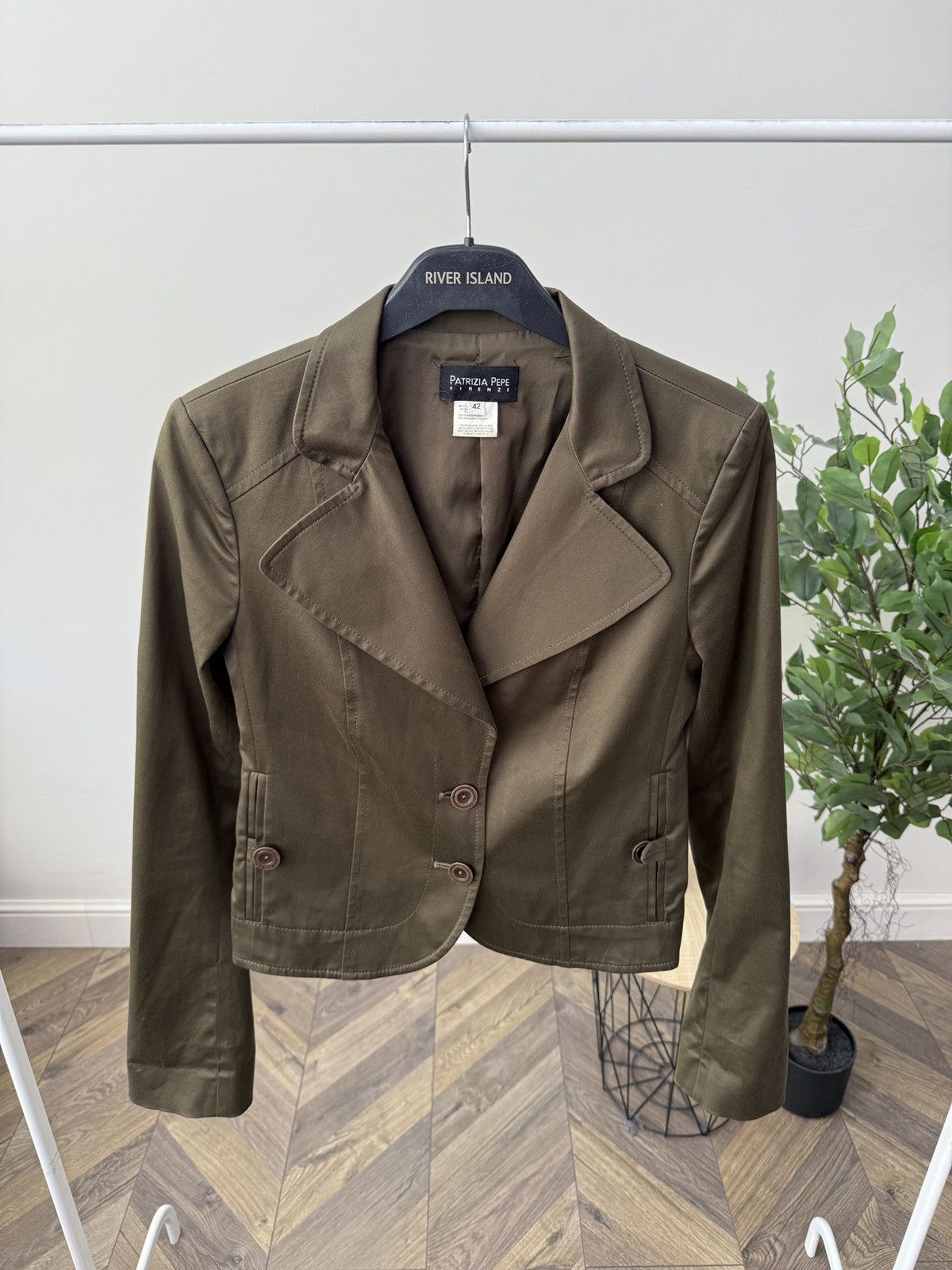 Patrizia Pepe Vintage Patrizia Pepe Firenze Blazer Jacket Women Cropped Size M / US 6-8 / IT 42-44 - 4 Thumbnail