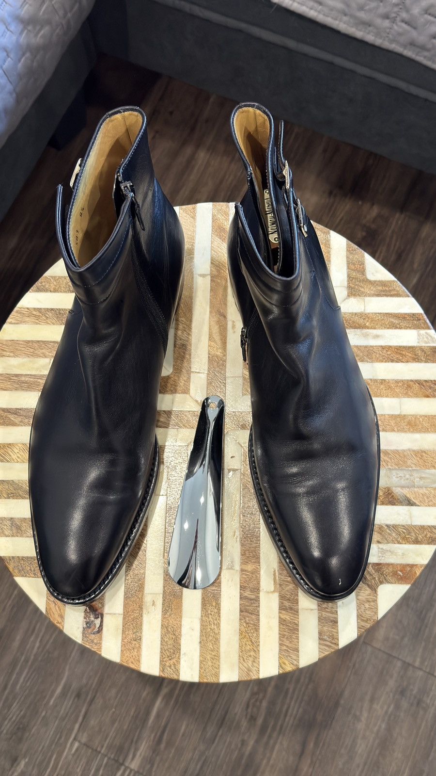 Sutor Mantellassi Sutor Mantellassi Double Monk Strap Leather Ankle Boots Size US 9.5 / EU 42-43 - 1 Thumbnail