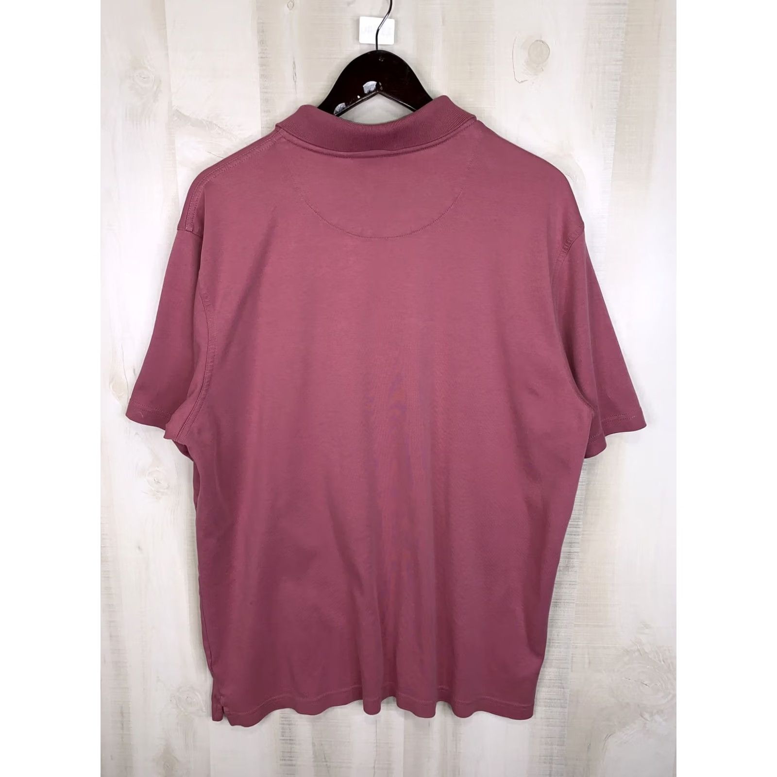 Tasso Elba Tasso Elba Polo Shirt Mens XL 100% Supima Cotton Soft Blush Pink Short Sleeve Collared Polo Shirt XL11840 Size US XL / EU 56 / 4 - 6 Thumbnail