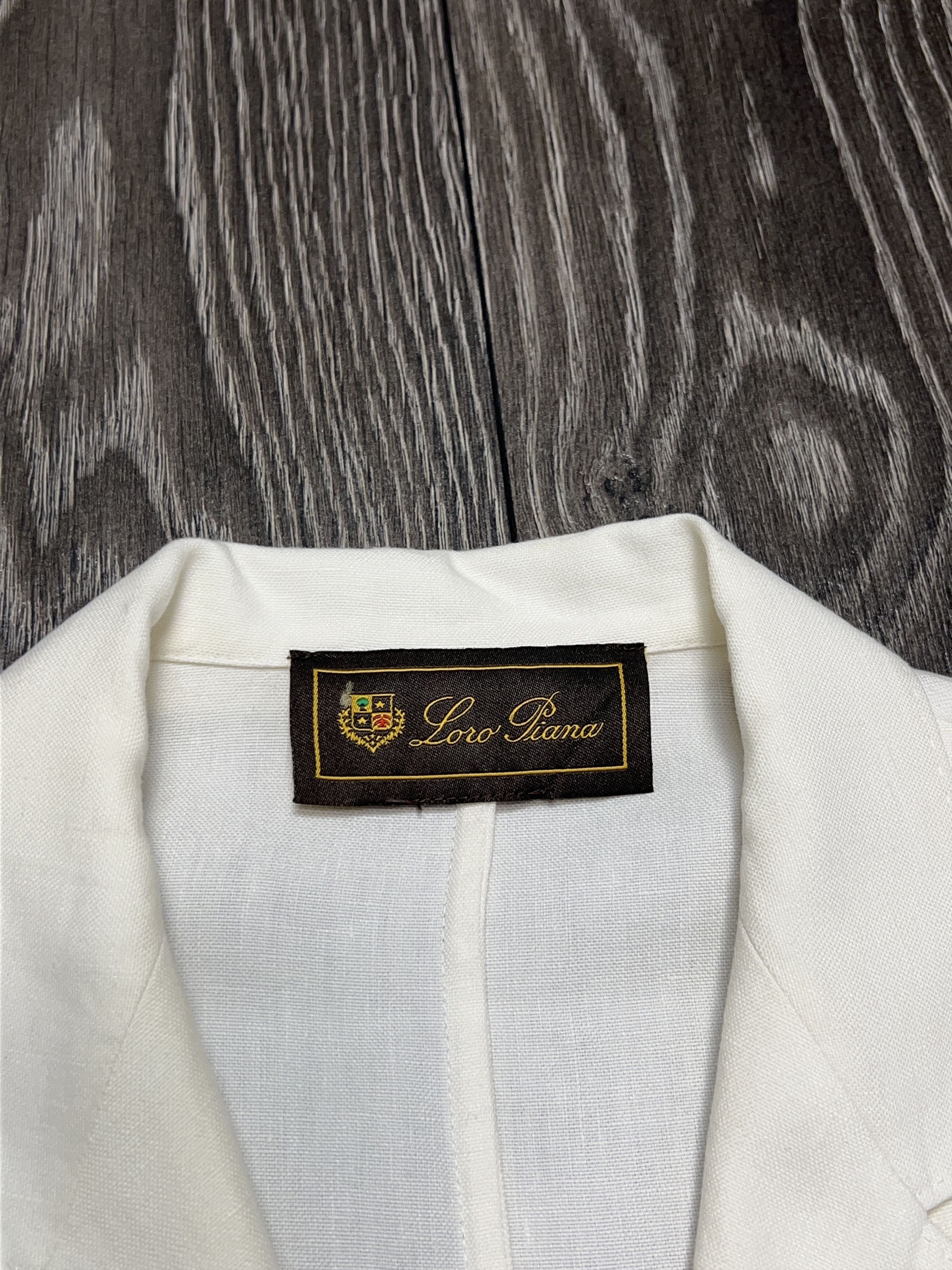 Loro Piana Womens Loro Piana White Linen Blazer Jacket Size 46 Size L / US 10 / IT 46 - 5 Thumbnail