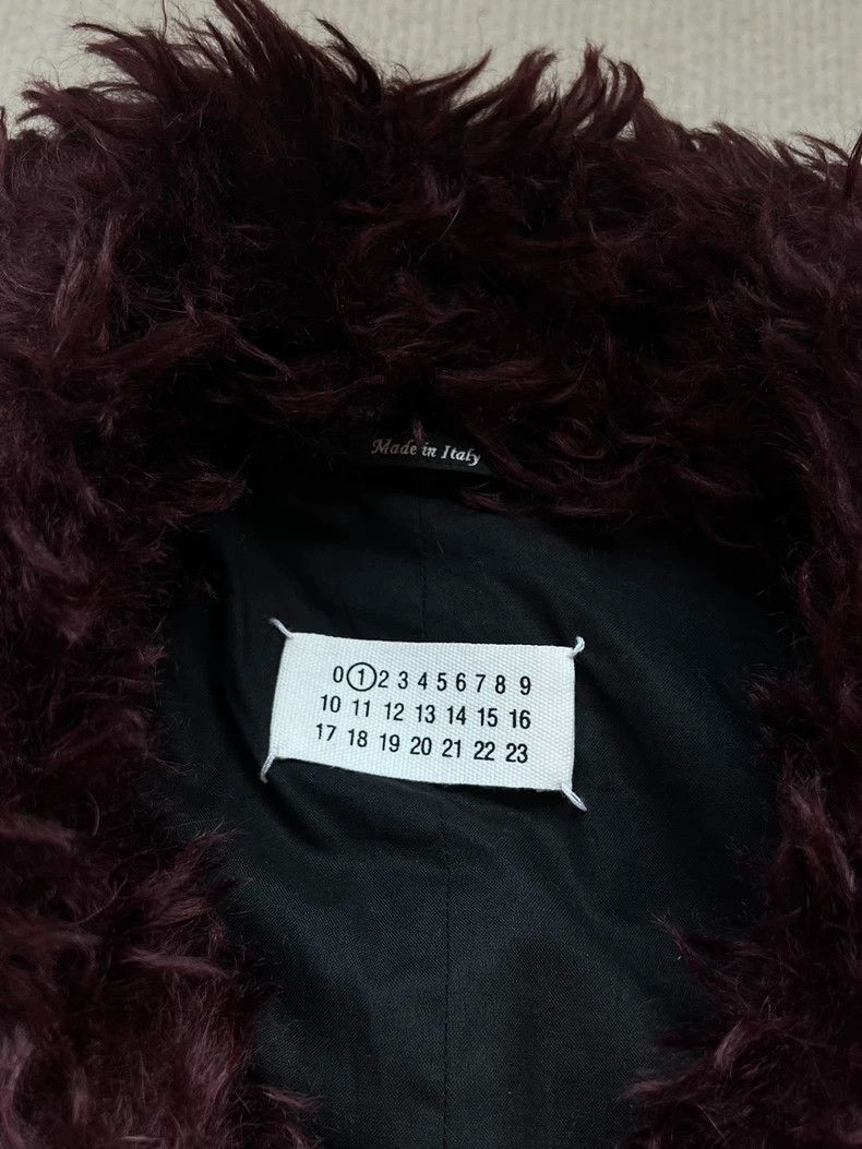Maison Margiela Maison Margiela Size 36 Burgundy fur coat 2501-Nextarrow Size US XXS / EU 40 - 2 Thumbnail