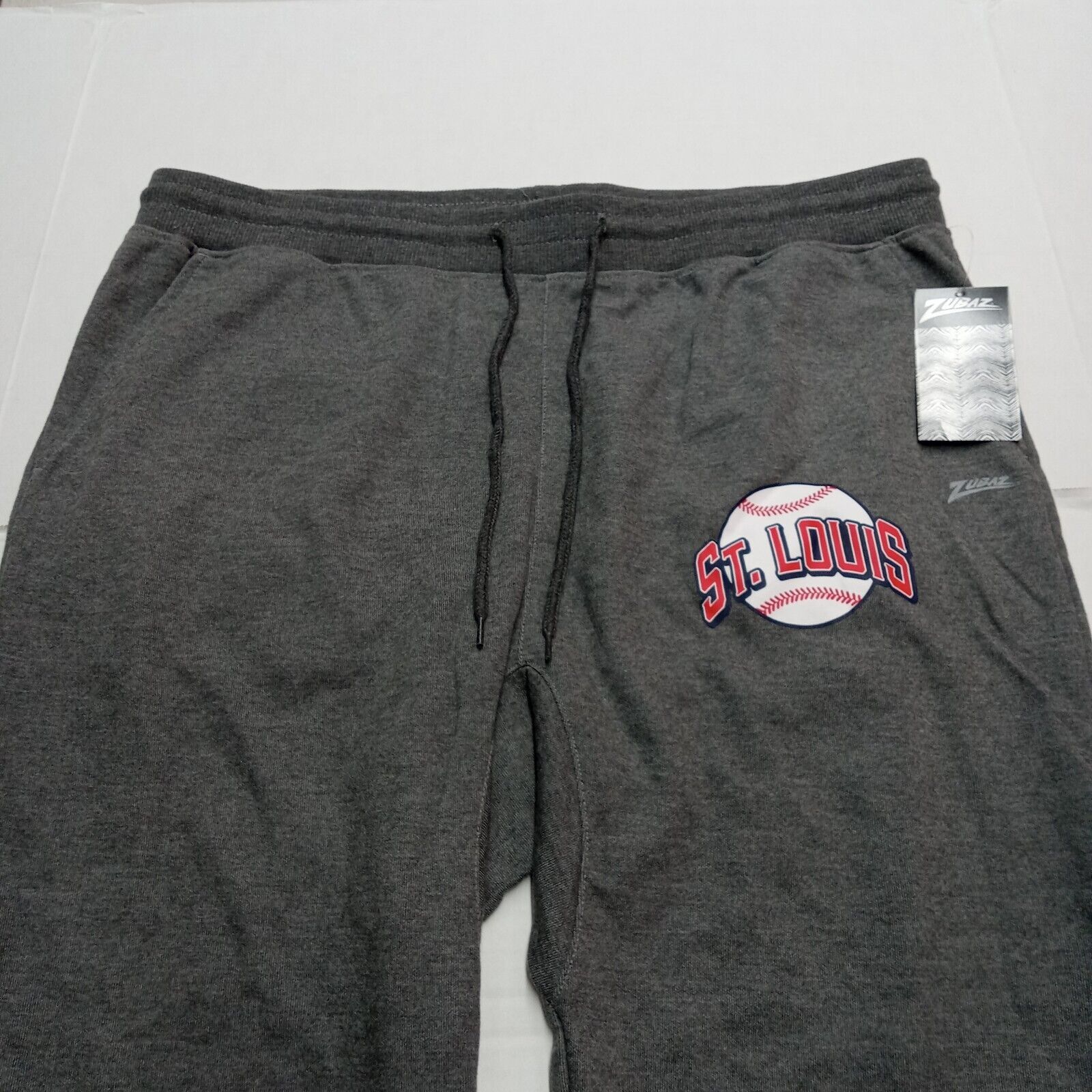 Zubaz Zubaz Pants St Louis Cardinals Men’s L Large Gray Joggers Size US 38 / EU 54 - 2 Thumbnail
