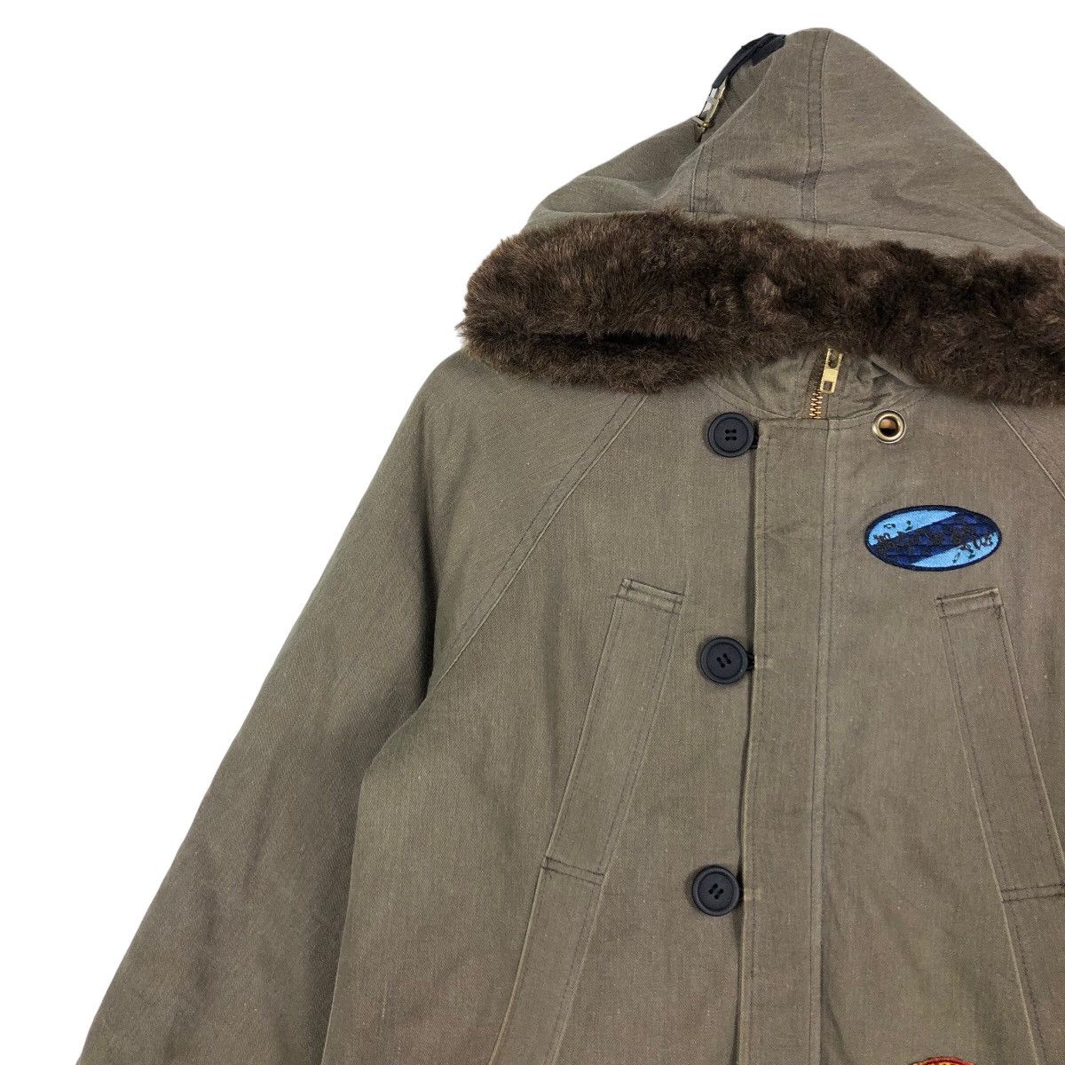 Hysteric Glamour 🔥90’s Punk Design Full Patches Parka Jacket Betty’s Blue Size US M / EU 48-50 / 2 - 6 Thumbnail