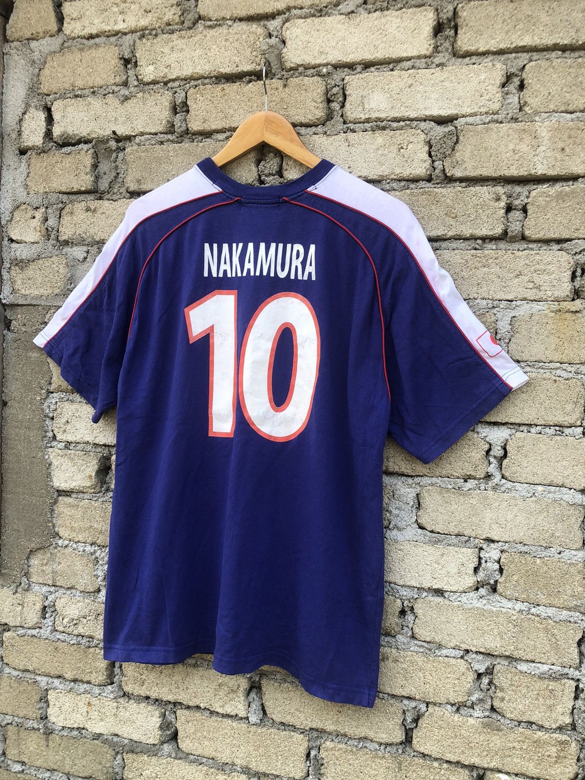 Japanese Brand × Vintage vintage JFA Japan Football Nakamura #10 Tshirts Size US L / EU 52-54 / 3 - 14 Thumbnail