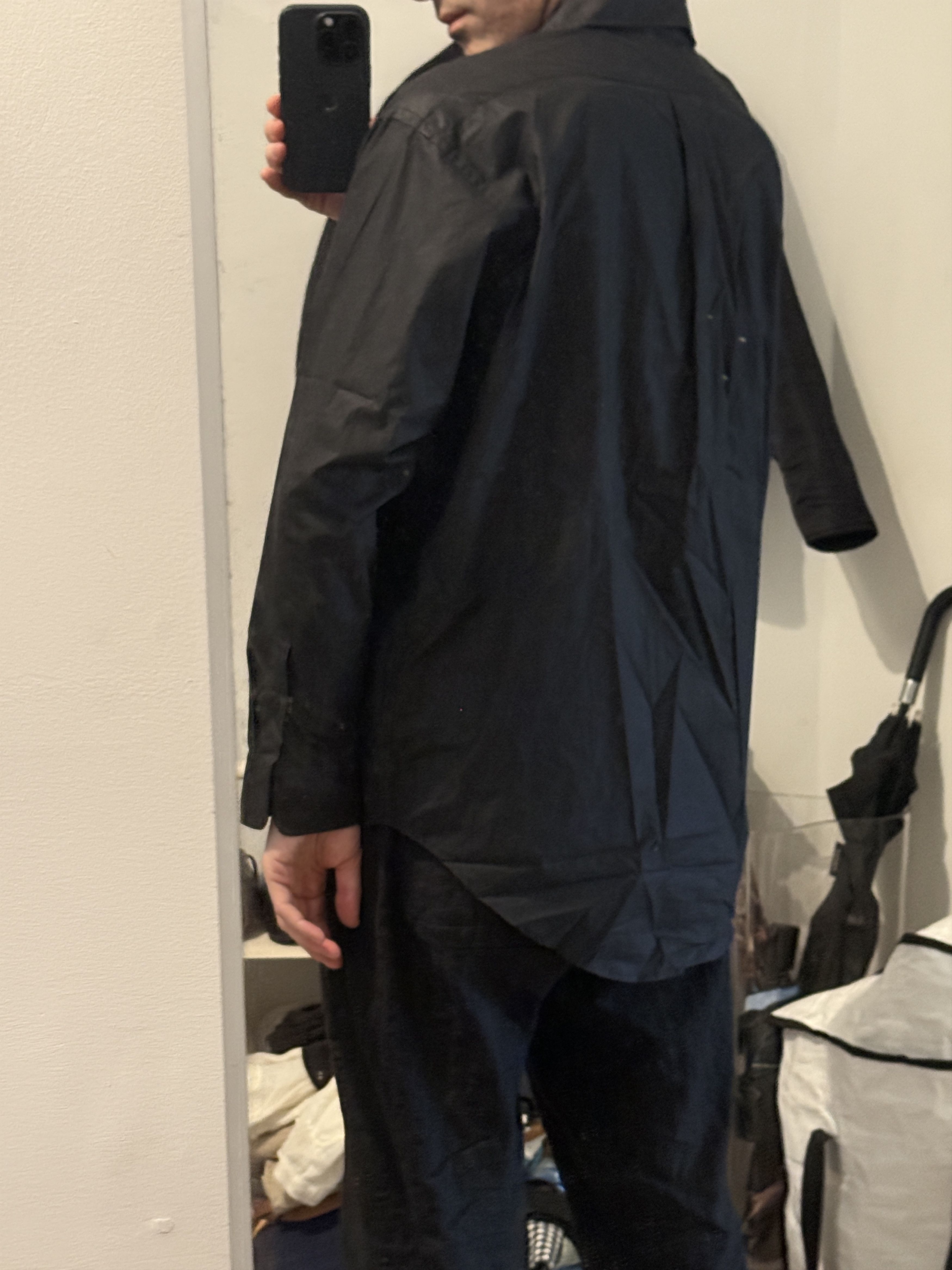 Eytys Waxy Black button up shirt Size US L / EU 52-54 / 3 - 4 Thumbnail