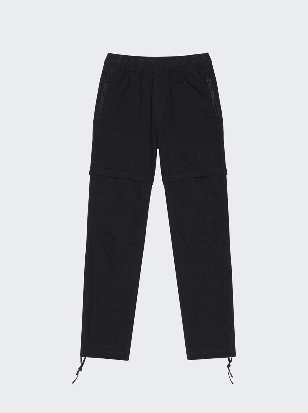 o1gr1nt0125 Elasticated Waist Zip Off Denim Pant in Black