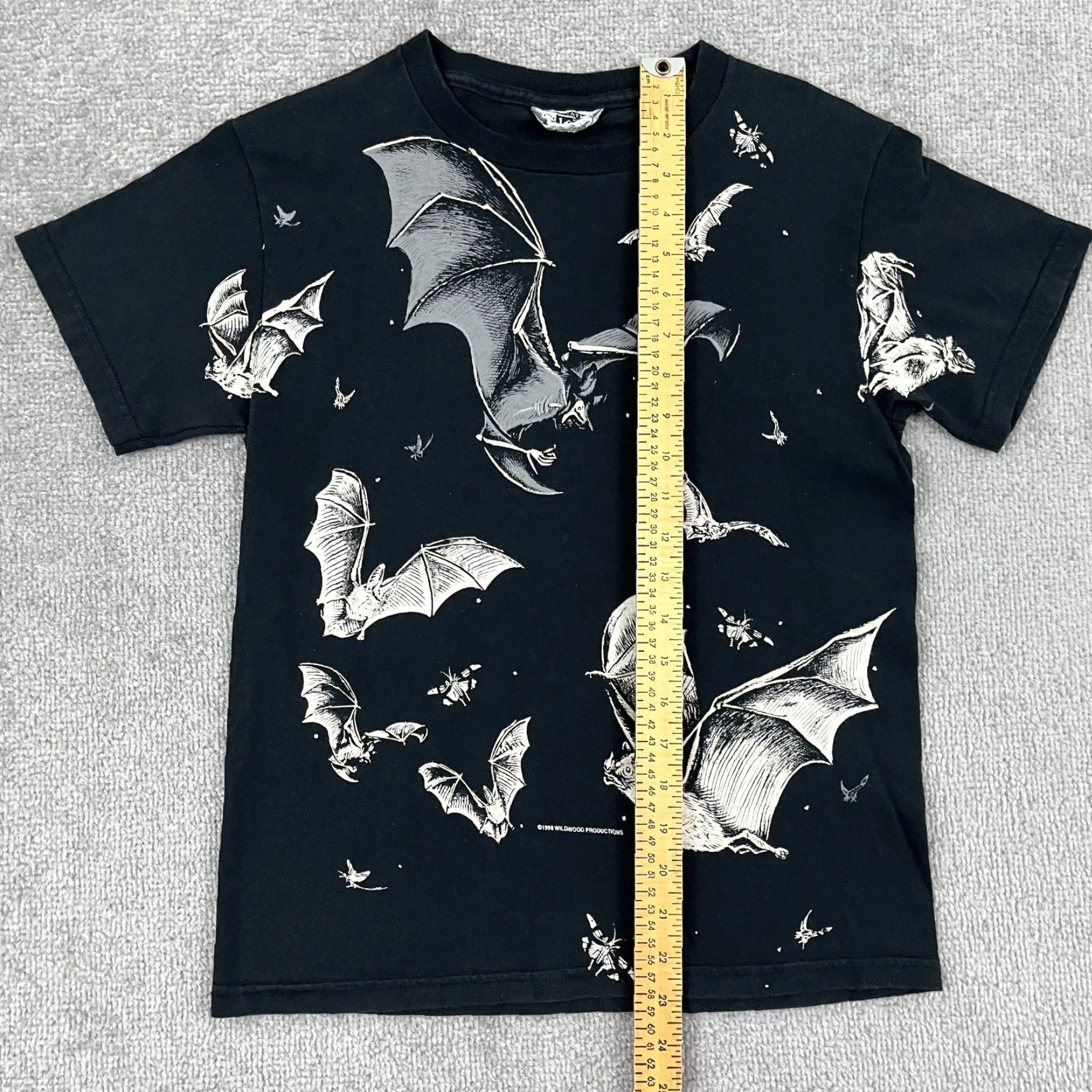 Lee VINTAGE Lee Halloween Shirt Women’s Medium Crew Neck Short Sleeve 100% Cotton Black Bat Print 90s Theme Mens/Womens Size M / US 6-8 / IT 42-44 - 5 Thumbnail