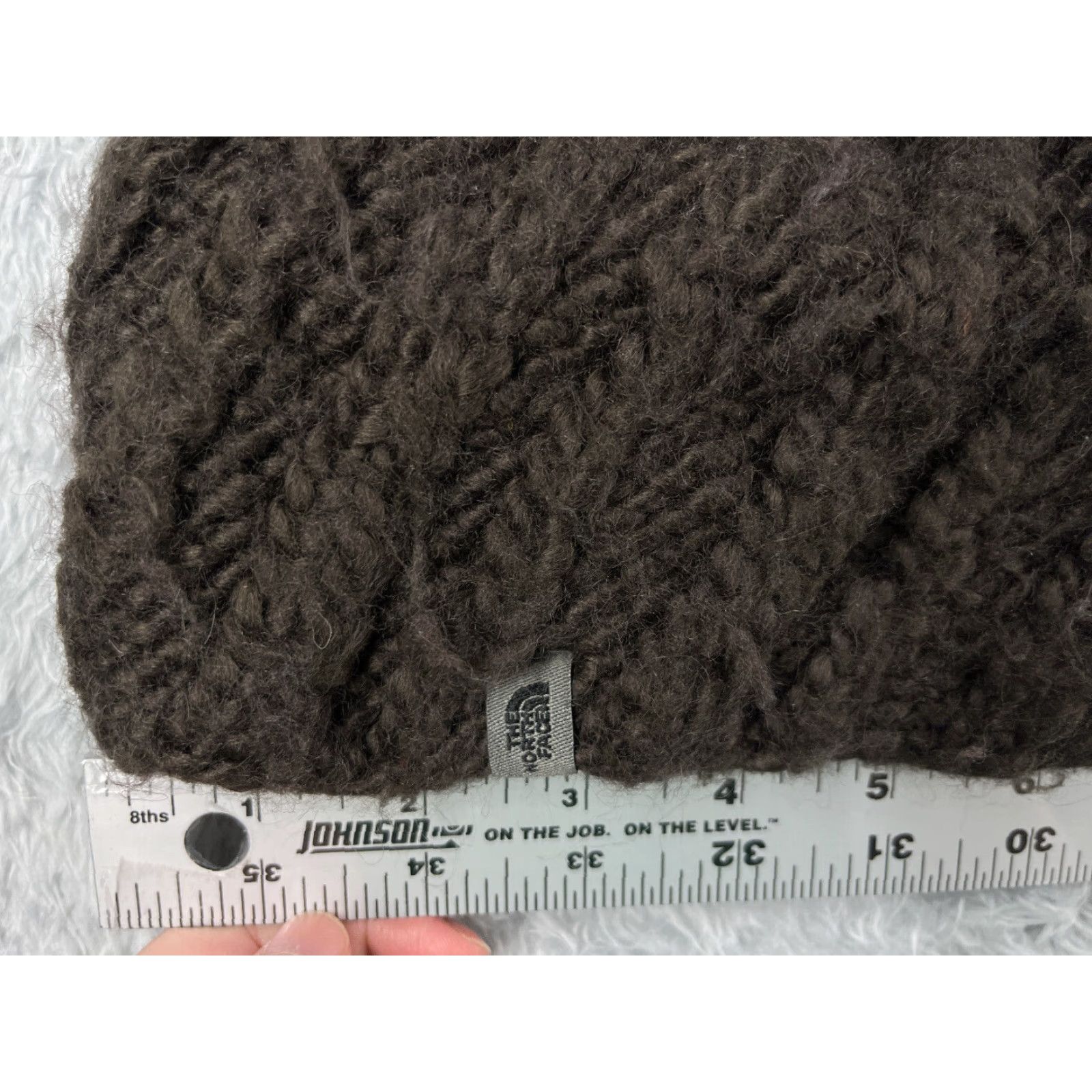 The North Face The North Face Beanie Hat Womens One Size Gray Knit Polyester Lined Beanie Knit Outdoor Logo 90s Fall Winter Mens Womens Girls Boys Size ONE SIZE - 2 Thumbnail