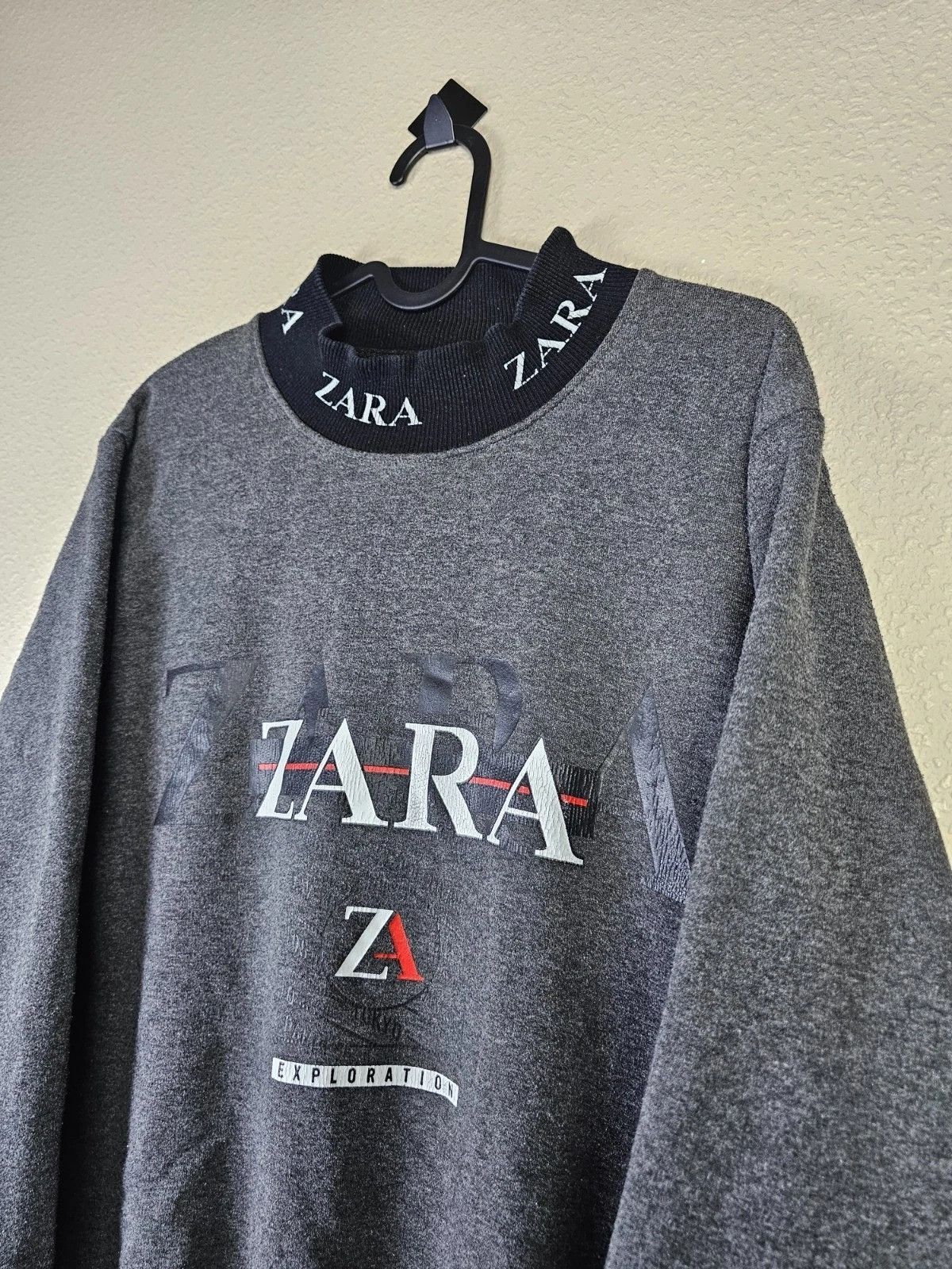Zara Zara Exploration Mock Neck Sweatshirt Graphic Cotton Fits M Size US M / EU 48-50 / 2 - 3 Thumbnail