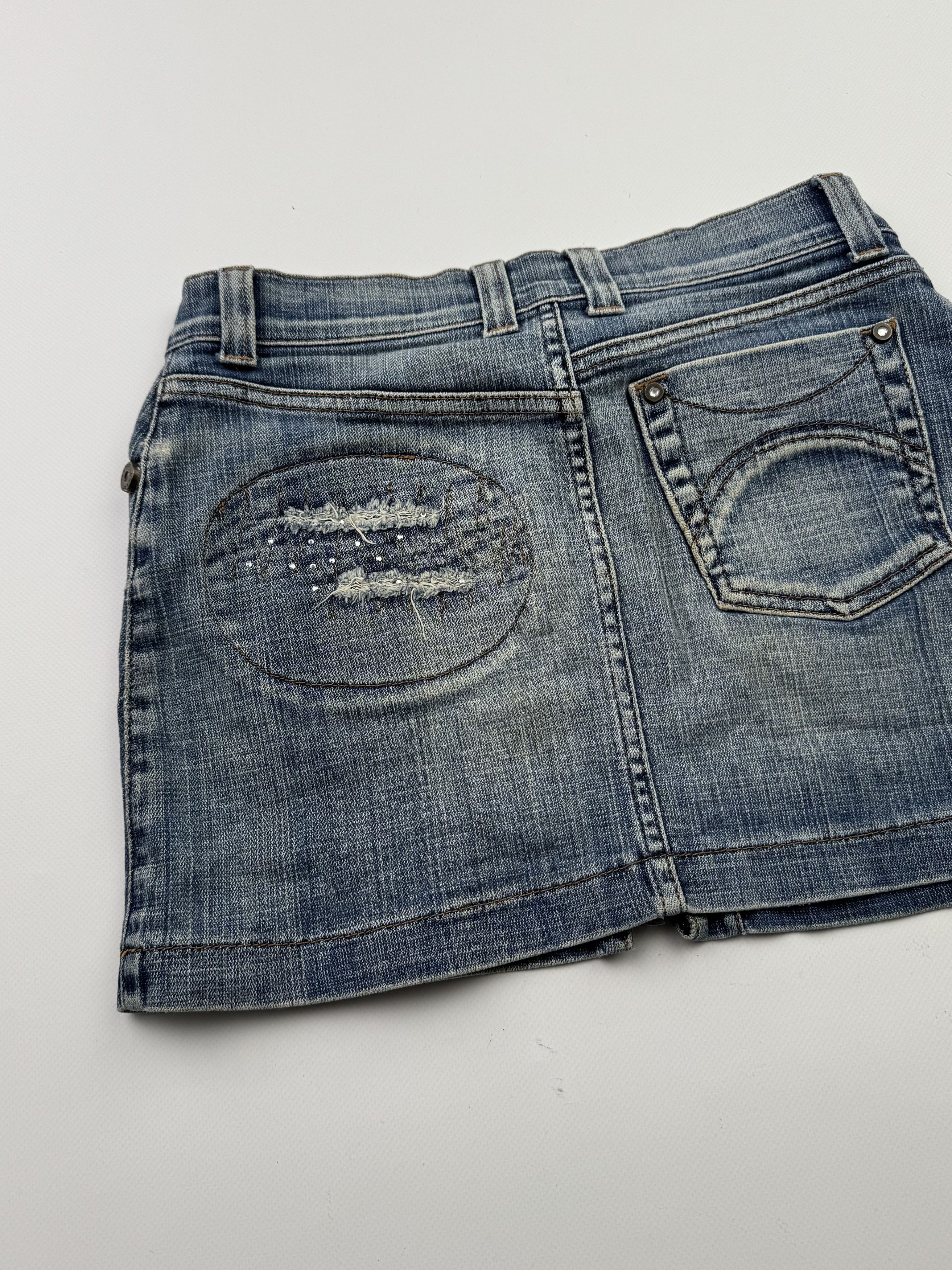 Vintage Vintage Mini Skirt B533 E2(V448) Size 28" / US 6 / IT 42 - 7 Thumbnail