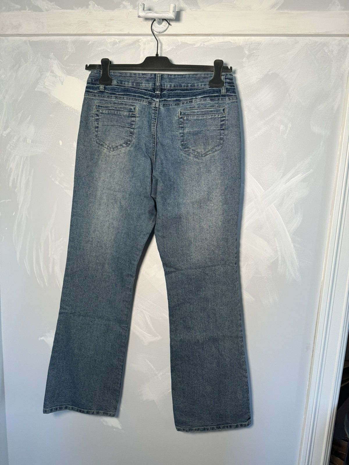 Japanese Brand × Vintage Nevada Diamond "Paris Hilton" Flared Bootcut Denim Jeans Size US 30 / EU 46 - 2 Thumbnail