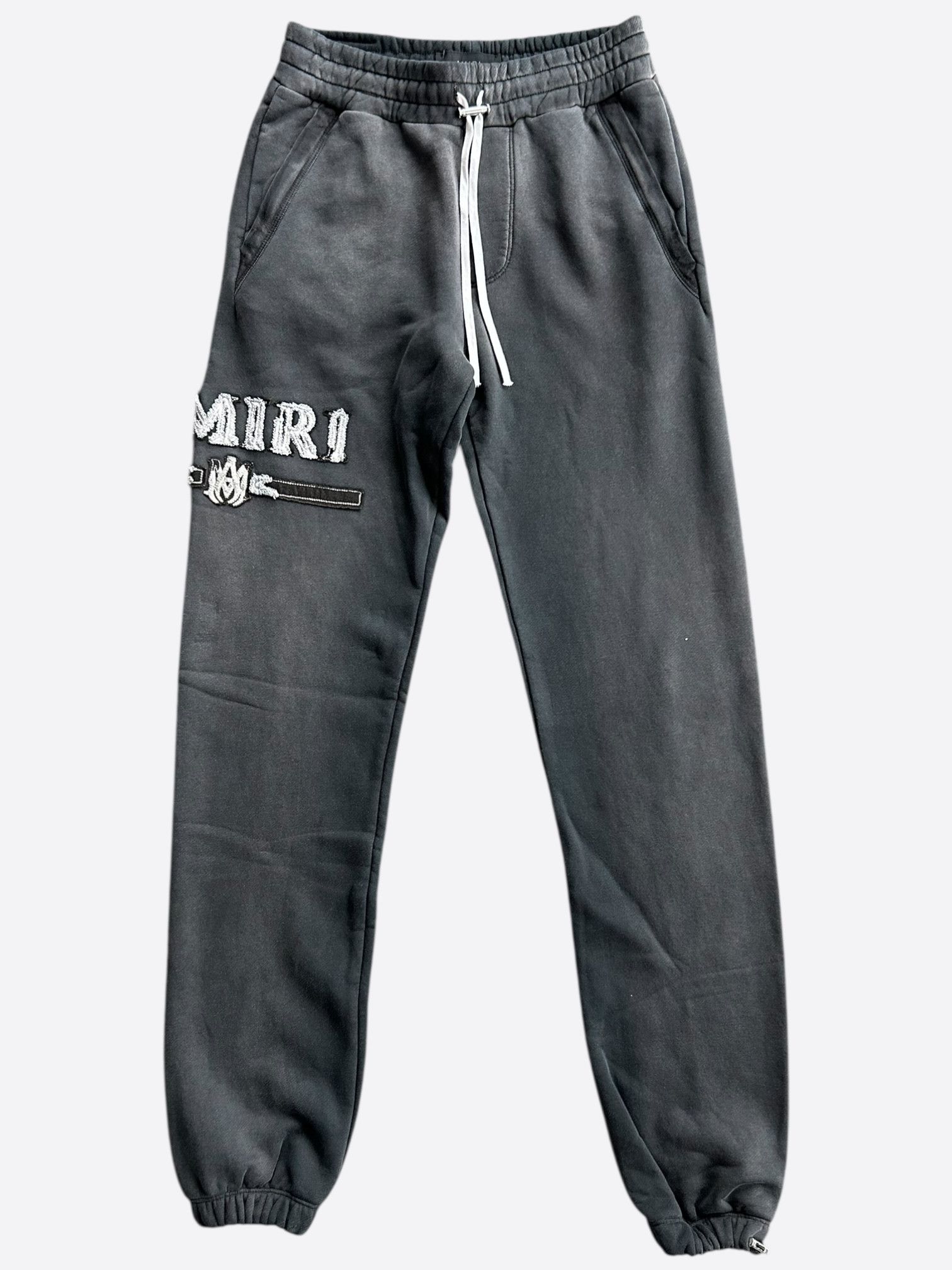 Amiri Amiri Black & White MA Bar Logo Sweatpants Size US 38 / EU 54 - 1 Thumbnail