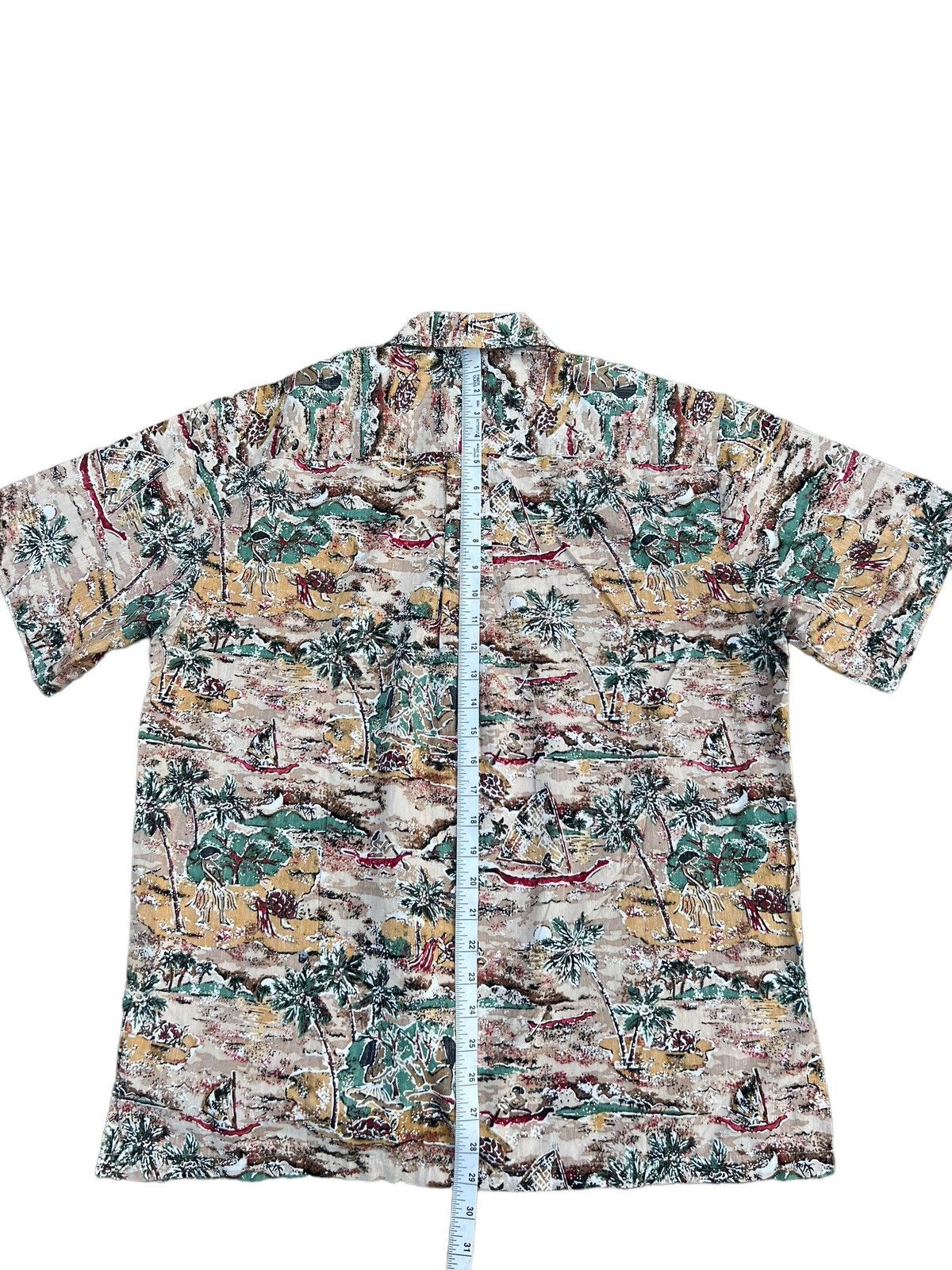 Vintage 80s Men’s Cooke Street Hula Girl Sail Boat Hawaiian Size US M / EU 48-50 / 2 - 4 Thumbnail