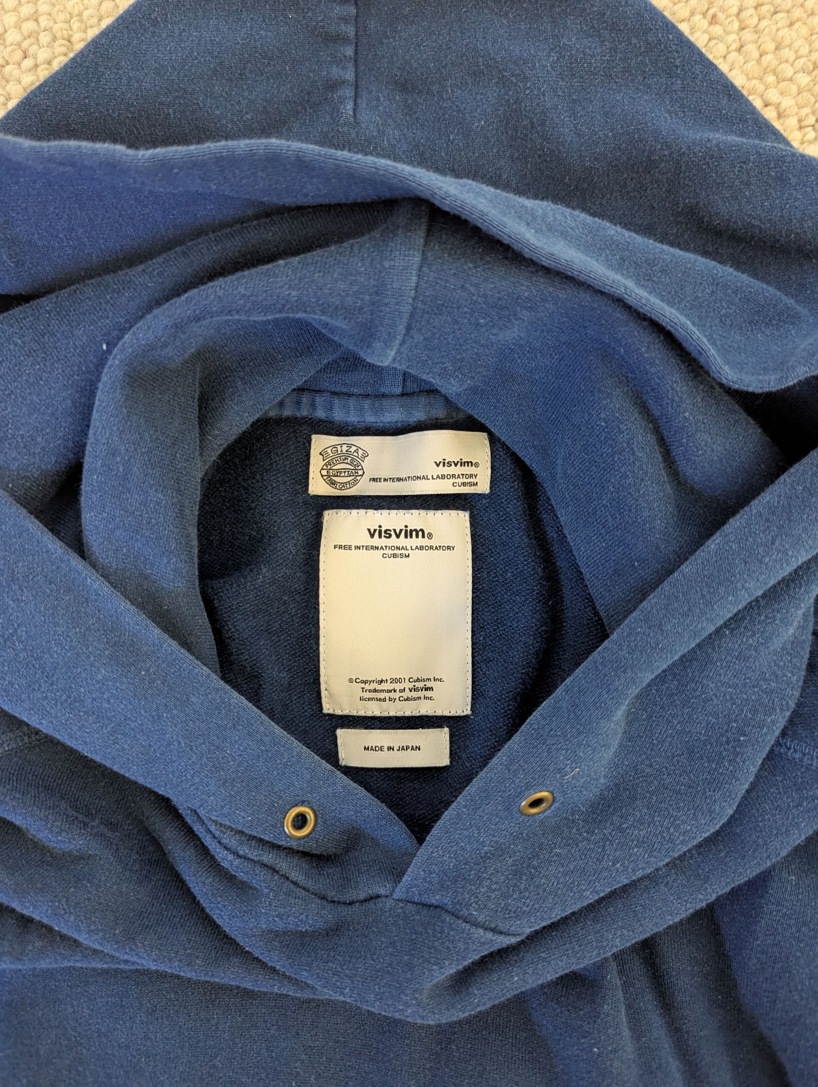Visvim Visvim SS12 Indigo Hoodie P.O. (Giza) Size US M / EU 48-50 / 2 - 3 Thumbnail