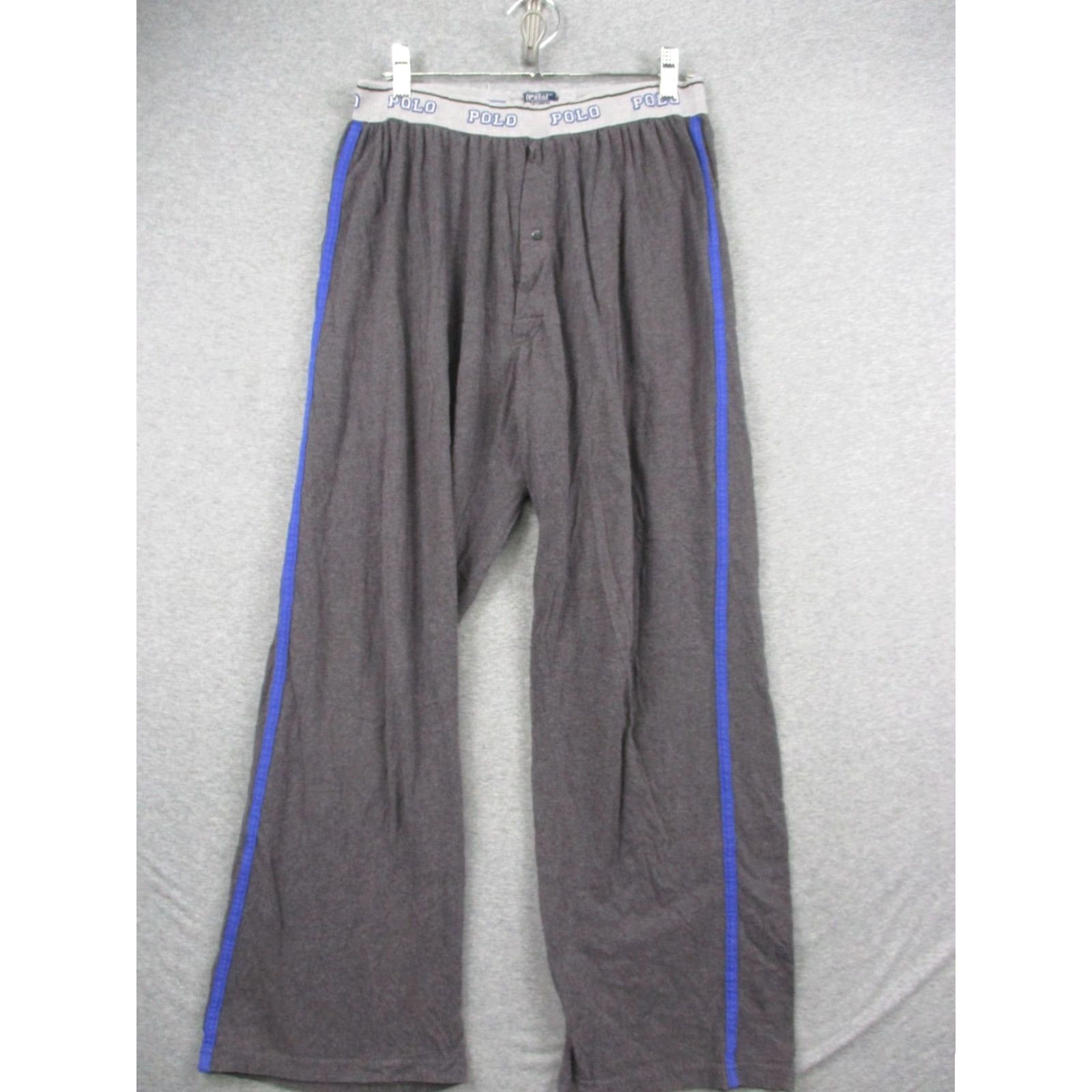 Polo Ralph Lauren Polo Ralph Lauren Medium Men Sleep Pants Gray Stripe Size US M / EU 48-50 / 2 - 2 Thumbnail