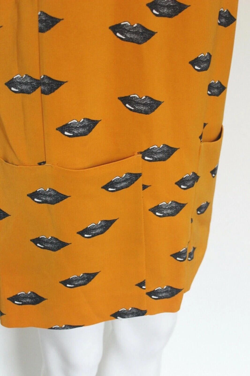 Other Bimba Lola Orange Lips print Shift Dress XS uk 6 Size XS / US 0-2 / IT 36-38 - 6 Thumbnail