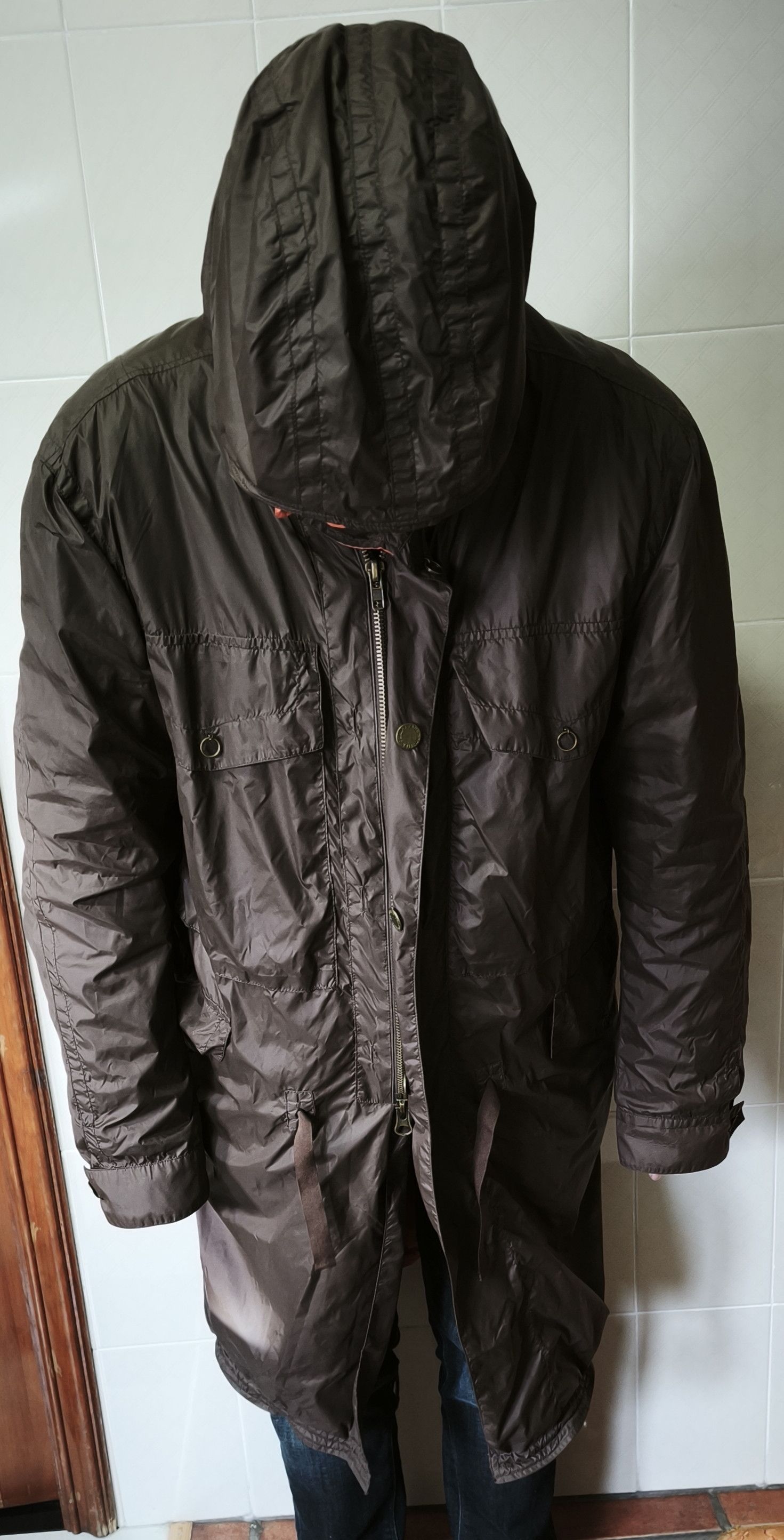 Jean Paul Gaultier Fishtail parka, in nylon, made up of two detachable pieces. Size US L / EU 52-54 / 3 - 2 Thumbnail