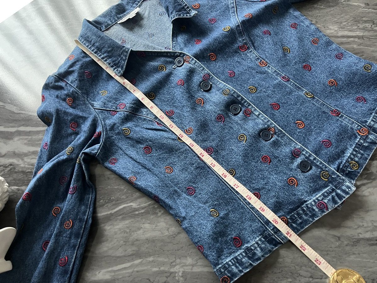 Arts & Science Samantha Edwards : Denim Jacket Spiral Embroider Multi Color Size ONE SIZE - 11 Thumbnail