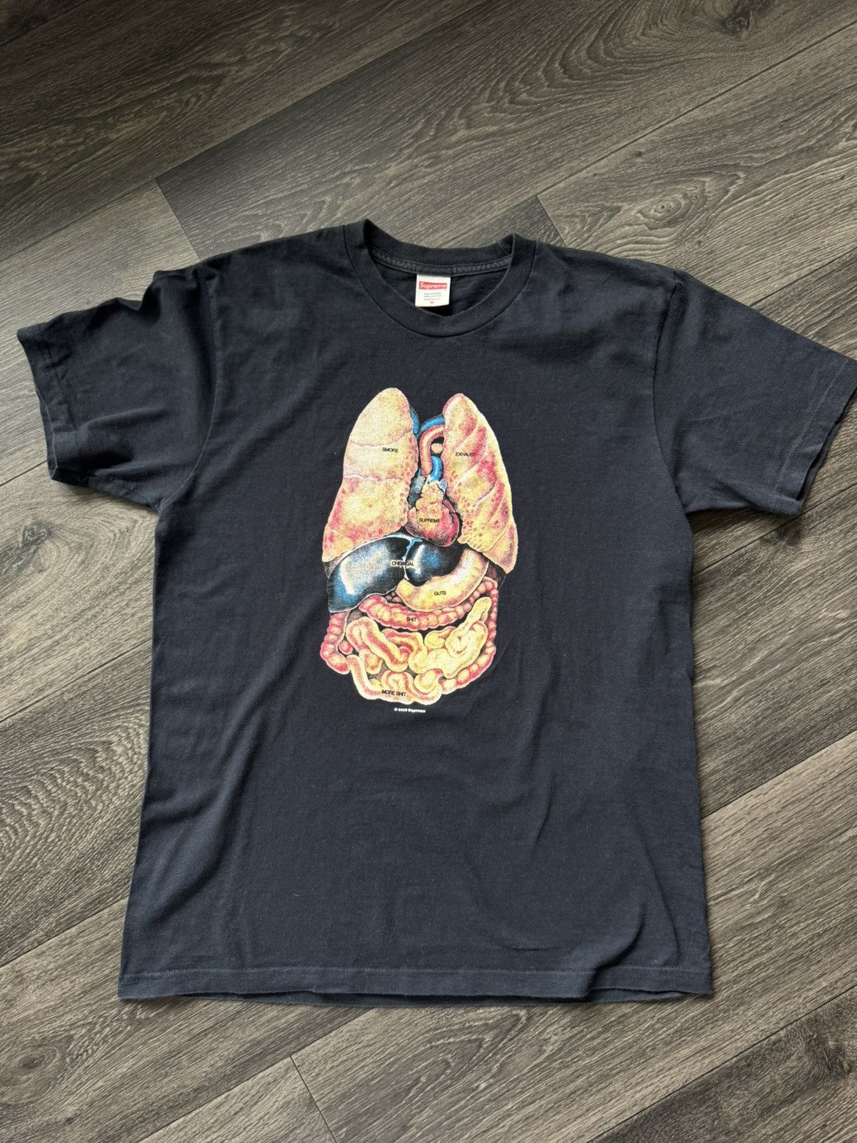 Supreme Supreme guts tee navy Size US M / EU 48-50 / 2 - 1 Thumbnail