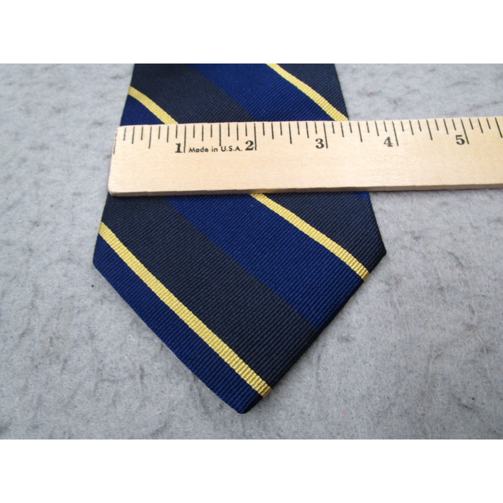 Faconnable Façonnable Men's Silk Neck Tie Blue Striped Luxury Made in Italy Classic Size ONE SIZE - 6 Thumbnail
