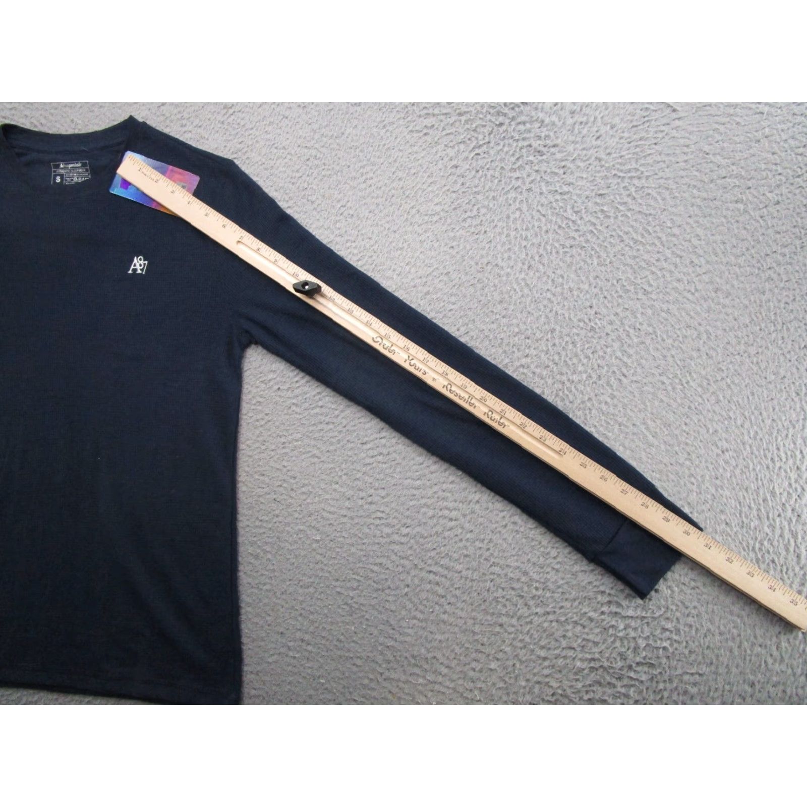 Aeropostale Aeropostale Mens Blue Wool Thermal Undershirt Knit Crew Neck T-Shirt Sleepwear Size S New Size US S / EU 44-46 / 1 - 7 Thumbnail