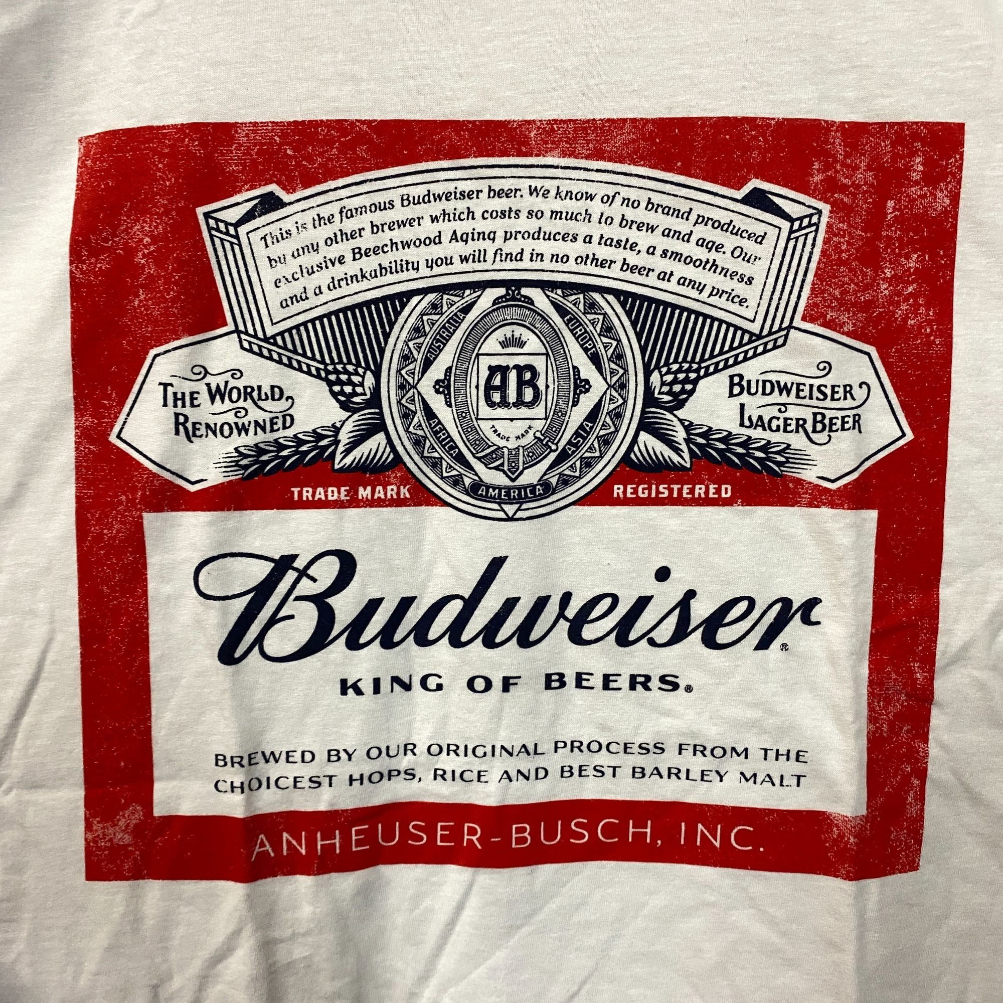 Budweiser World Renowned Budweiser King Of Beers T-Shirt XL Size US XL / EU 56 / 4 - 2 Thumbnail