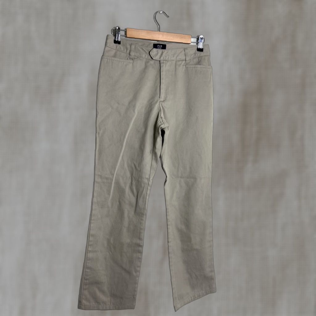 Gap Gap Khaki Pants Women 4 Beige 28x29 Y2K Size 27" / US 4 / IT 40 - 1 Thumbnail