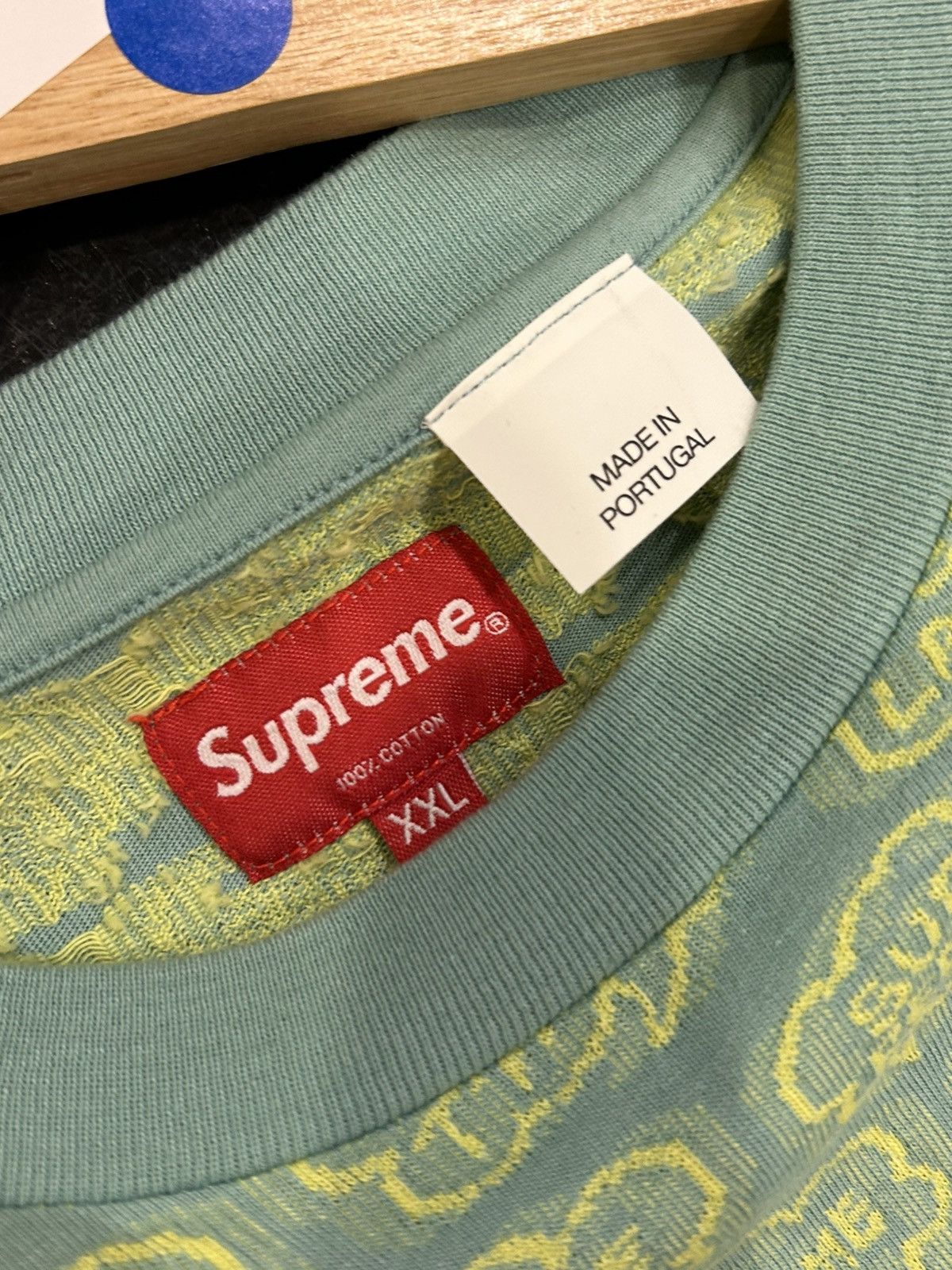 Supreme Supreme Word Bubble Jacquard Tee Size US XXL / EU 58 / 5 - 3 Thumbnail