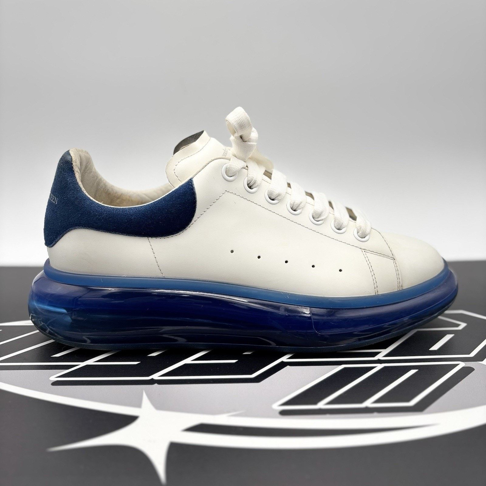 Alexander McQueen Alexander McQueen ' White, Blue Bottoms ' | GOOD CONDITION! Size US 10 / EU 43 - 2 Thumbnail