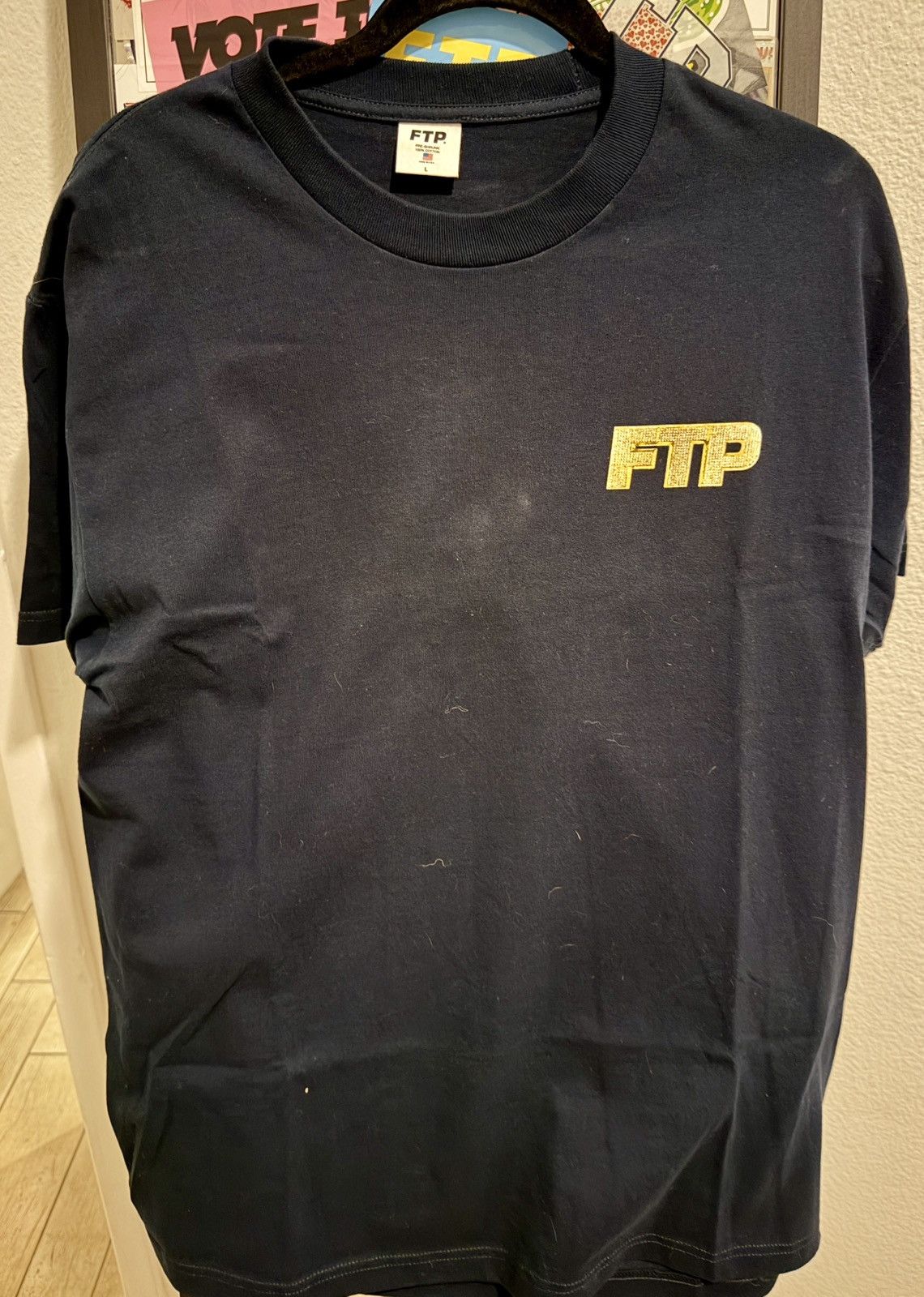 Fuck The Population FTP Bling Logo Tee. Size US L / EU 52-54 / 3 - 3 Thumbnail